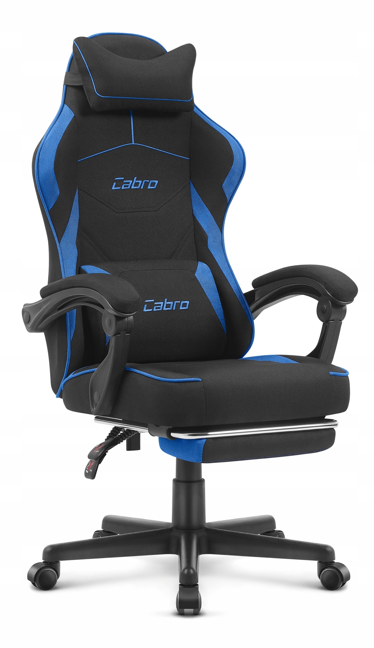 GAMING CHAIR MATERIAL CABRO C502 BLACK BLUE FABRIC Packaging status original
