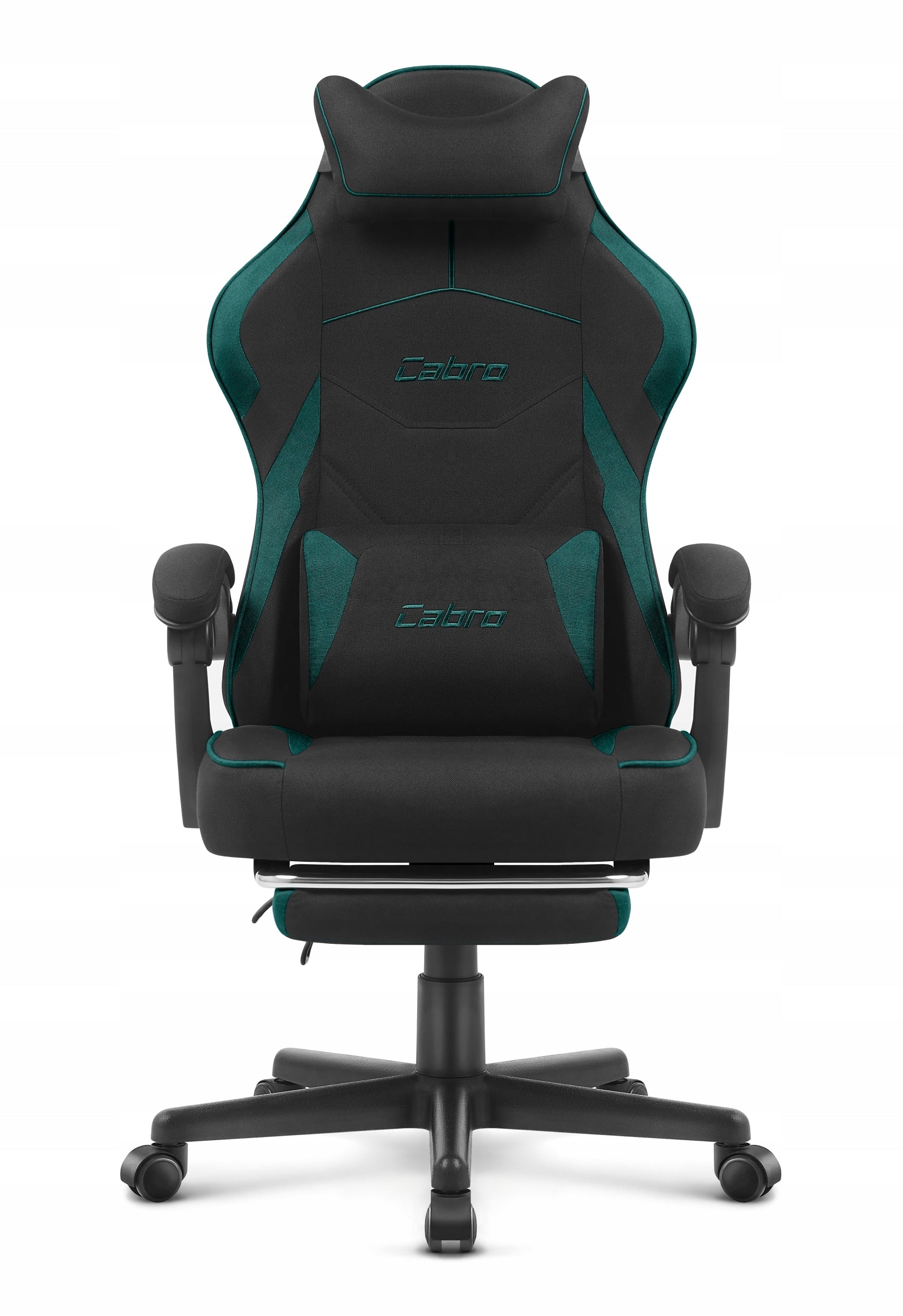 GAMING CHAIR MATERIAL CABRO C502 BLACK GREEN FABRIC Manufacturer code 5907196010163