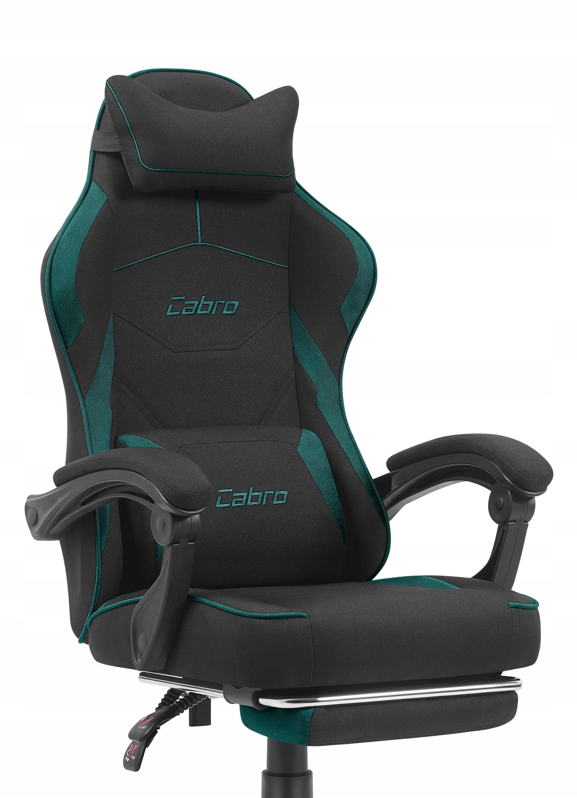 GAMING CHAIR MATERIAL CABRO C502 BLACK GREEN FABRIC