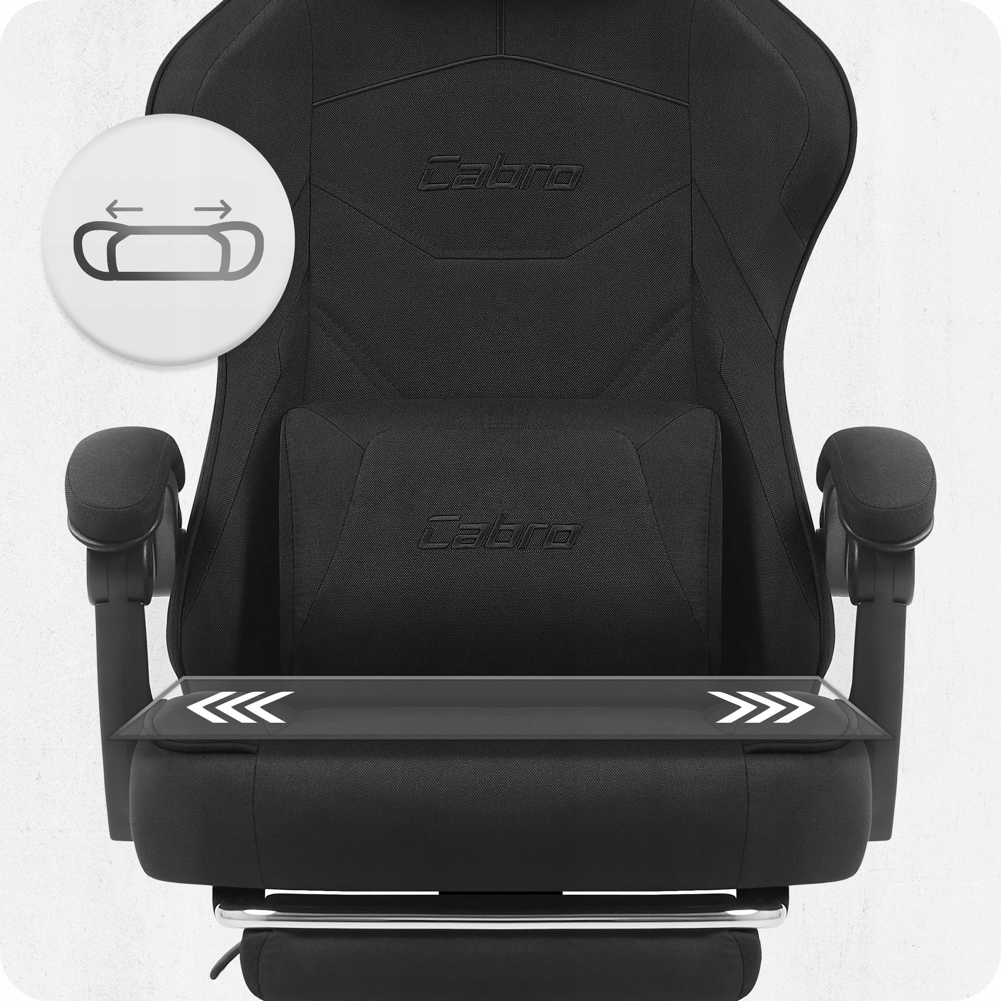 GAMING CHAIR MATERIAL CABRO C502 BLACK Model C502 CZARNY