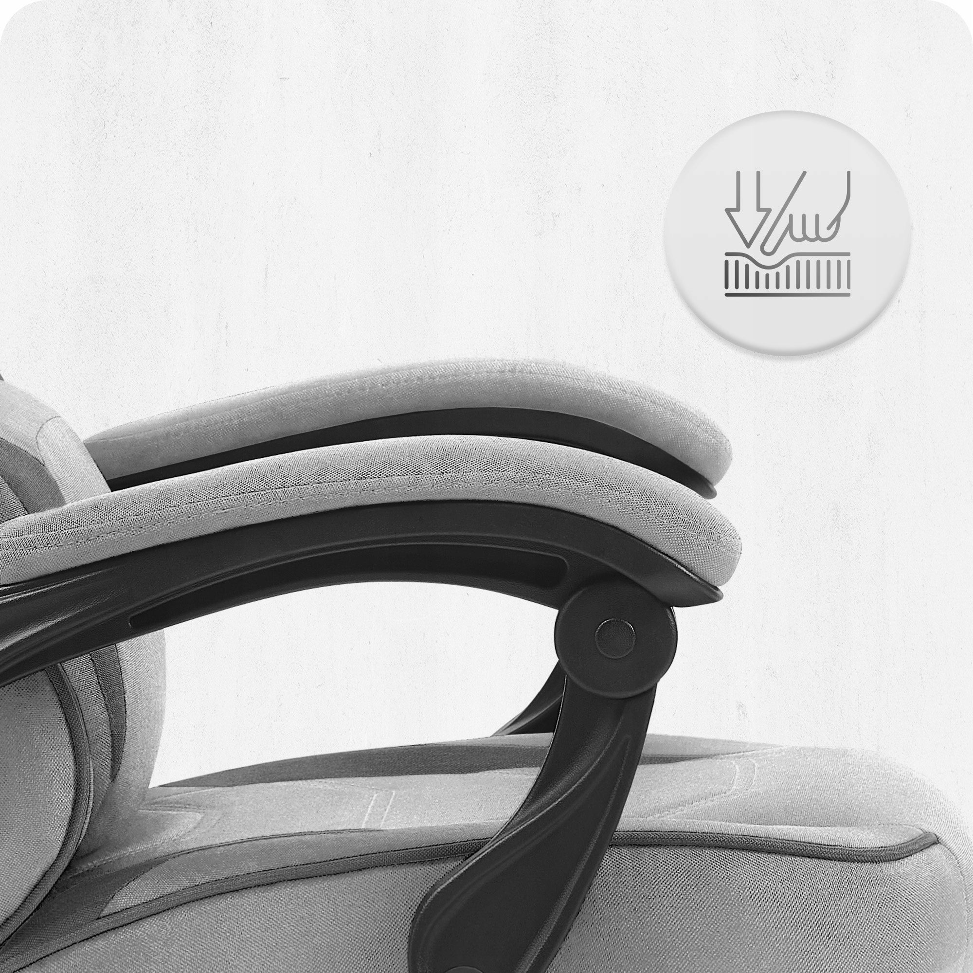 GAMING CHAIR MATERIAL CABRO C502 GREY BLACK Furniture width 60 cm