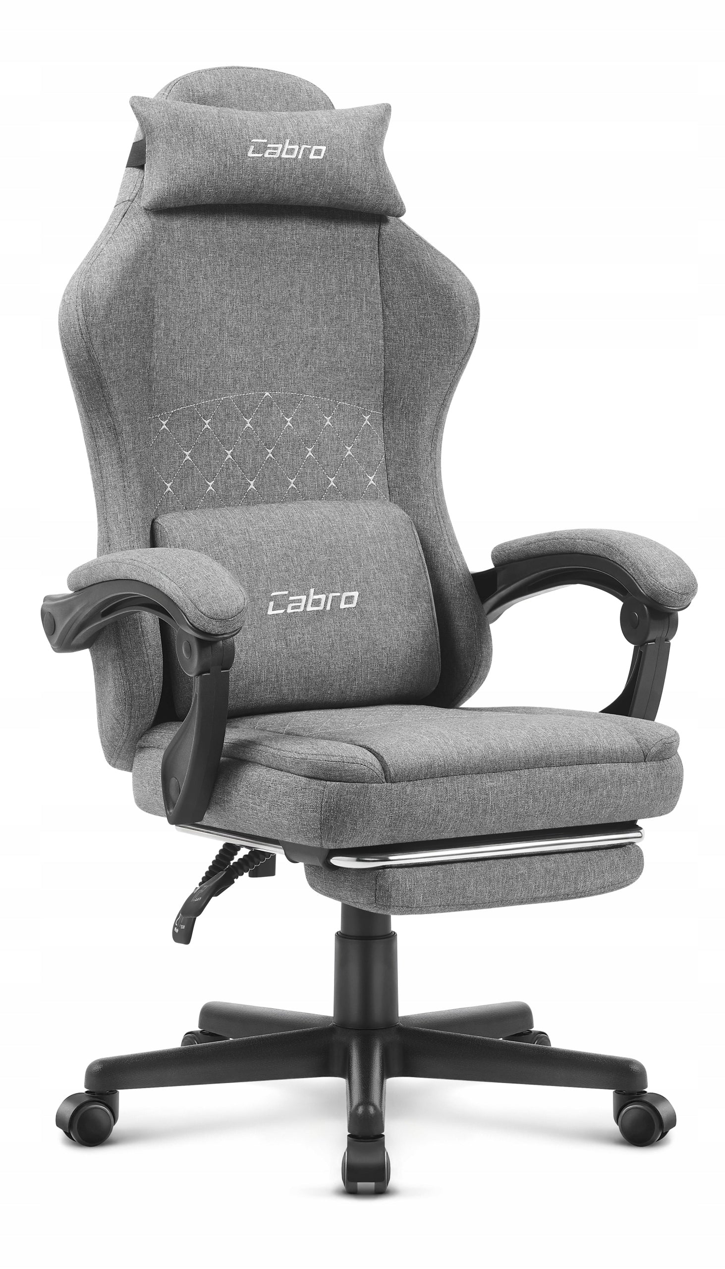 GAMING CHAIR MATERIAL CABRO C503 GREY BLACK FABRIC Manufacturer code 5907196010231