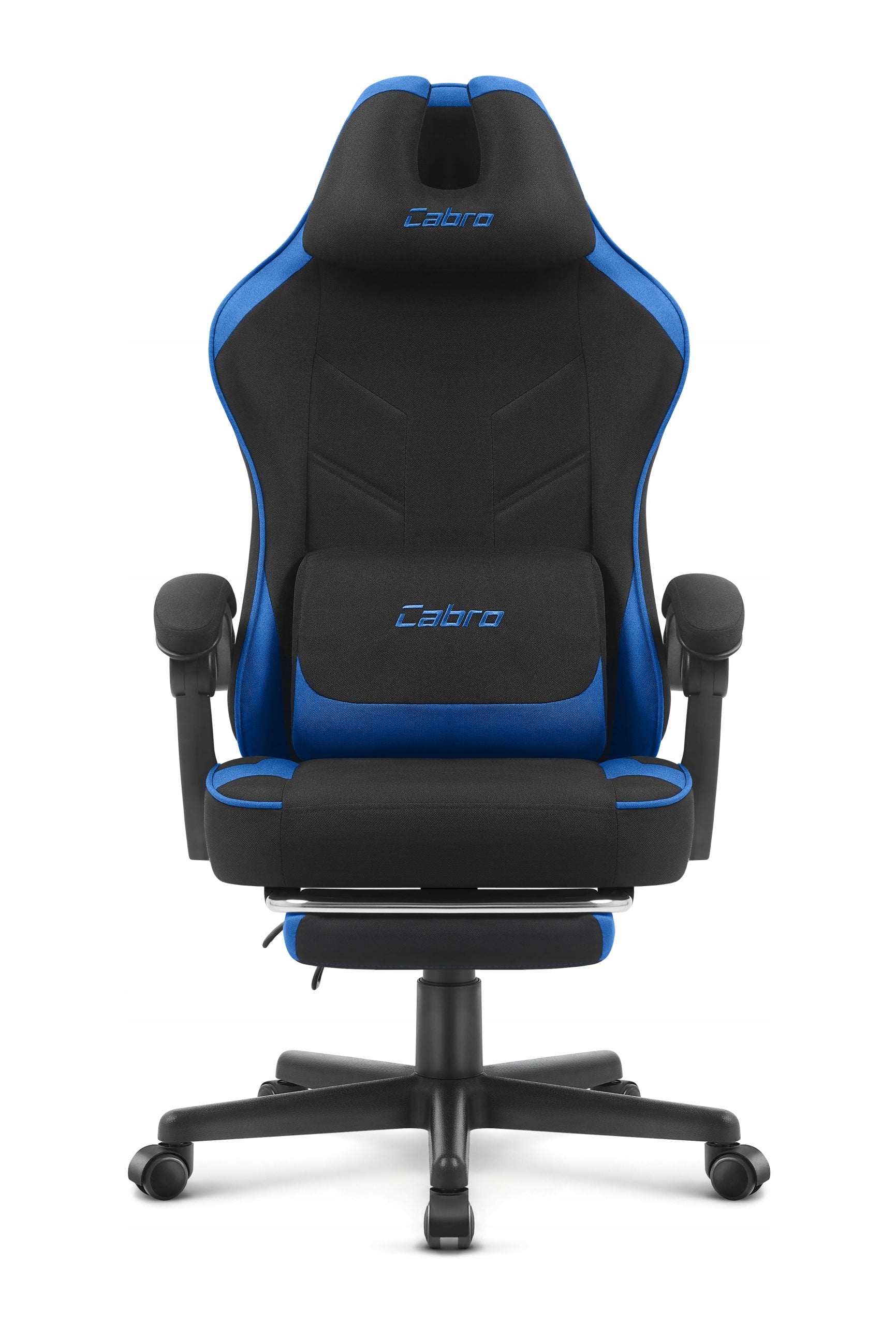 GAMING CHAIR MATERIAL CABRO C504 BLACK BLUE FABRIC Manufacturer code 5907196010262