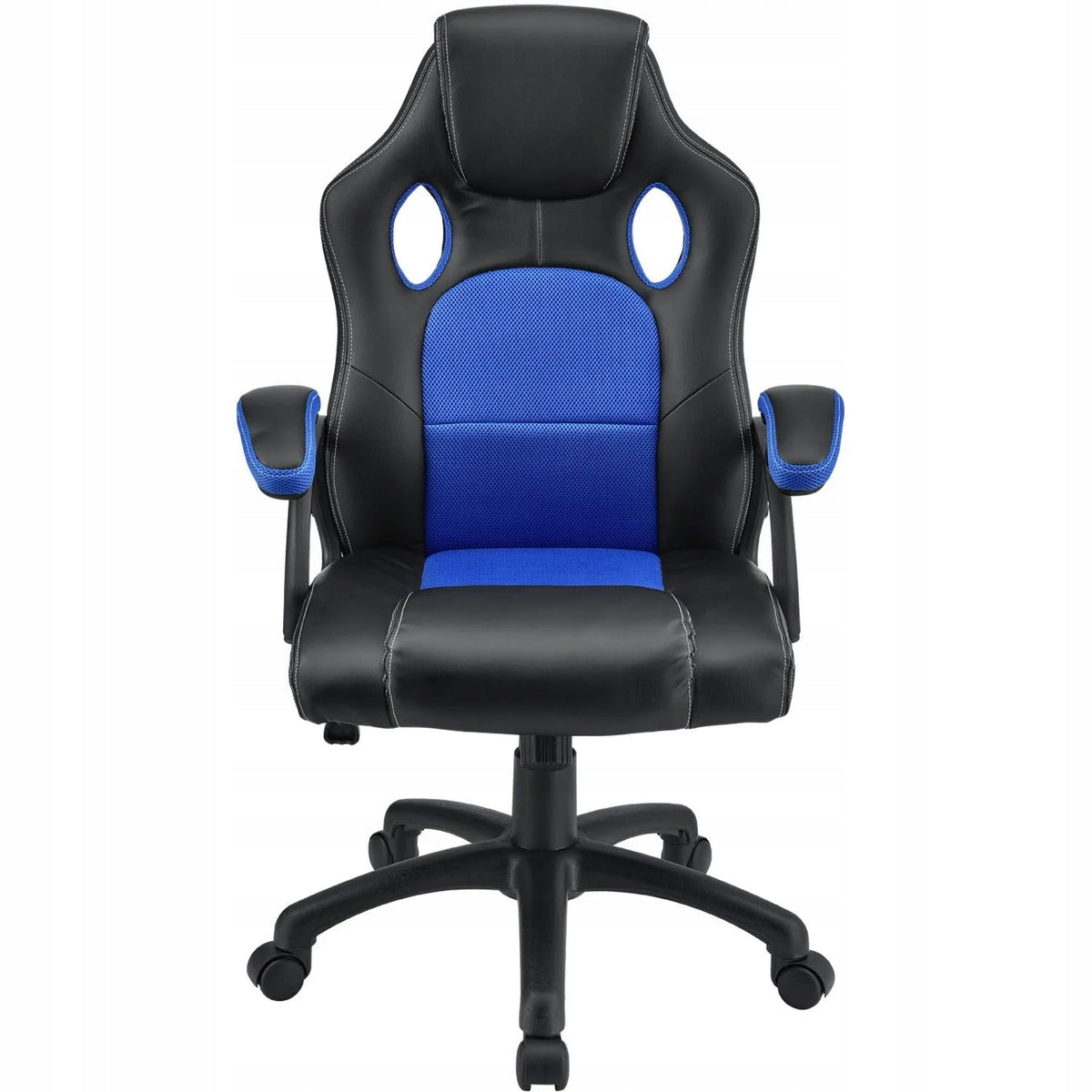 GAMING CHAIR OFFICE GAMING CHAIR SWIVEL BLACK BLUE Furniture depth 65 cm