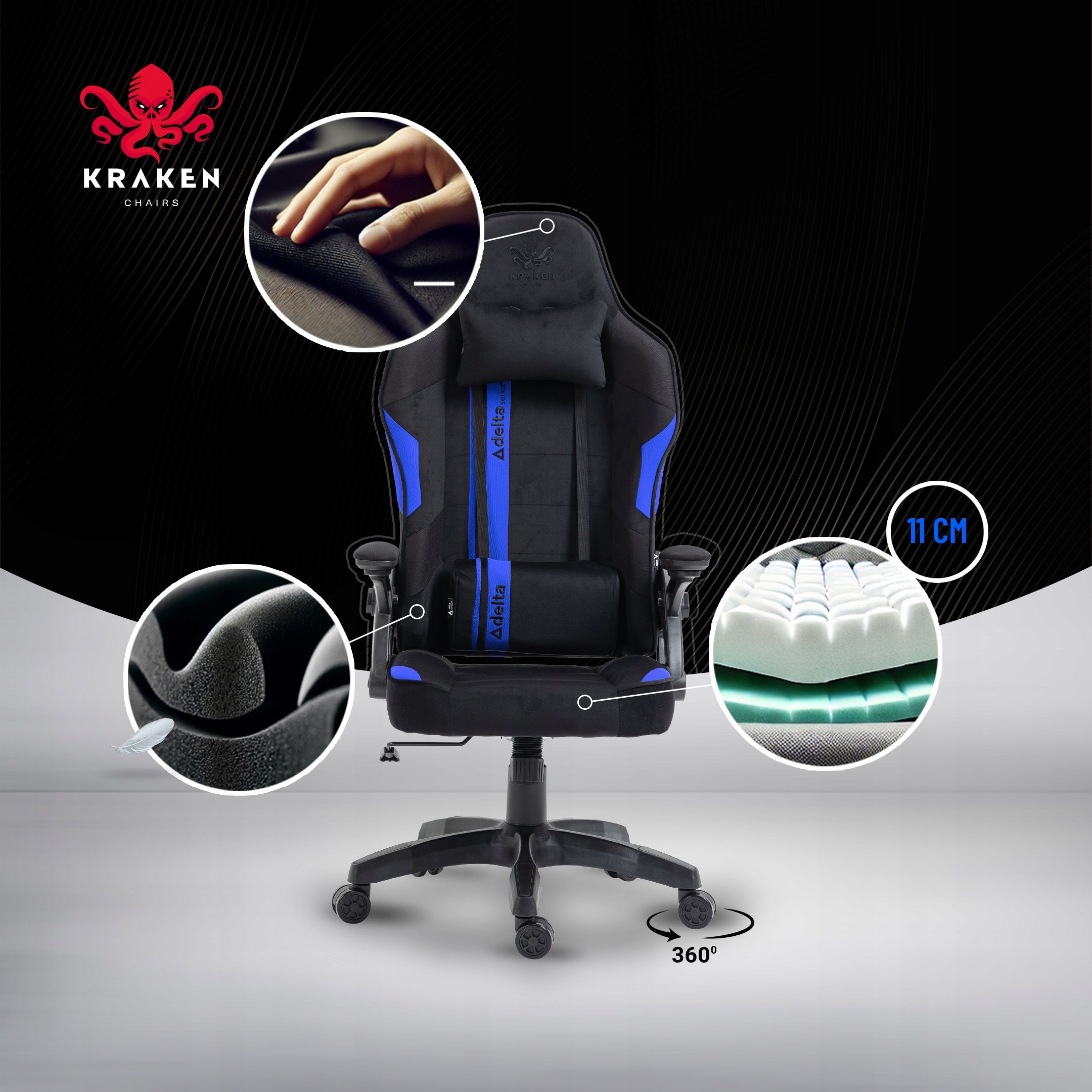 GAMING CHAIR OFFICE SWIVEL CHAIR FOR DESK Model Jupiter