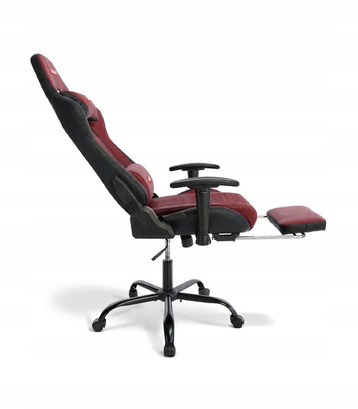 GAMING CHAIR RED FOR THE PLAYER FOR THE OFFICE COMFORTABLE FOOTREST Furniture depth 55 cm