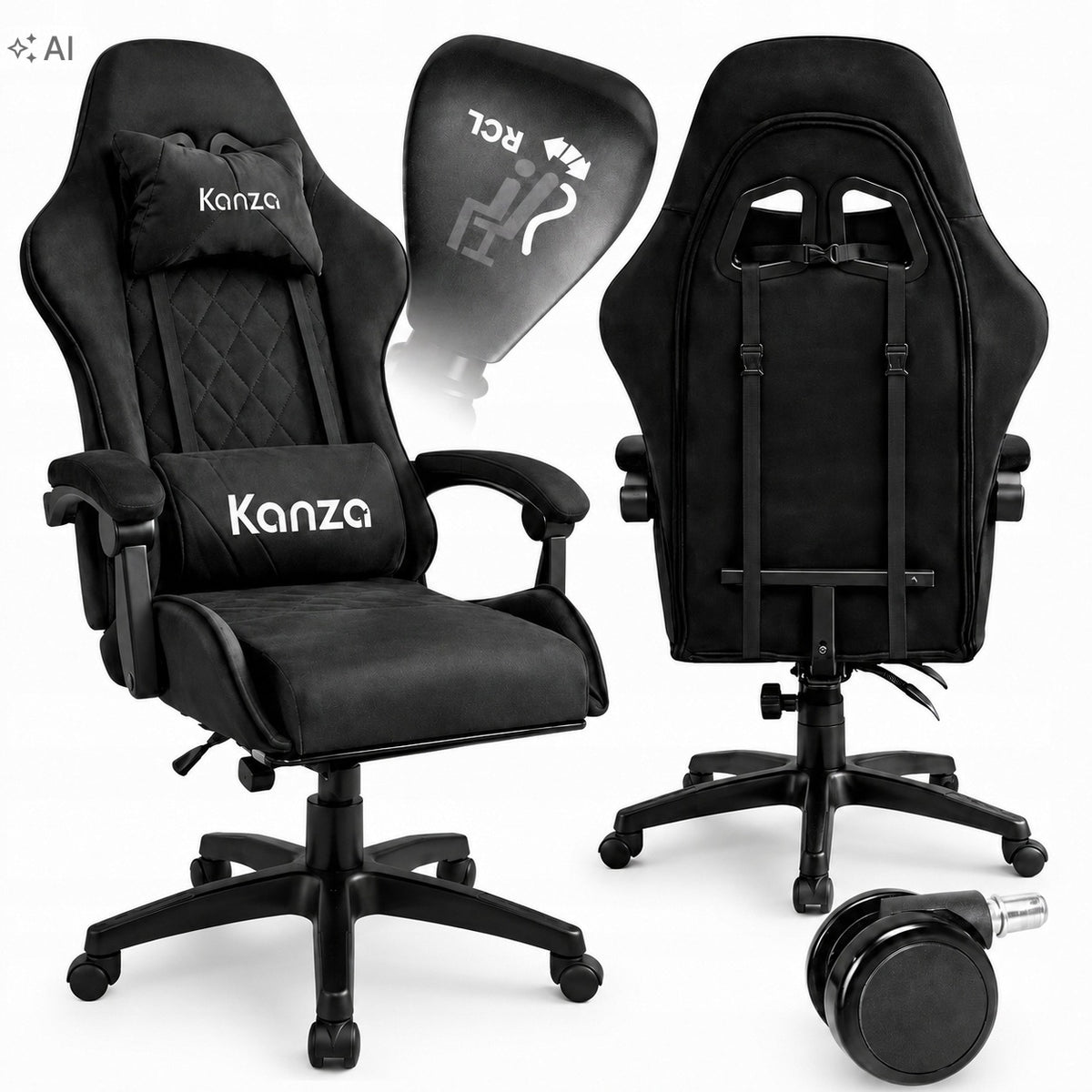 GAMING CHAIR SWIVEL OFFICE BUCKET ADJUSTABLE