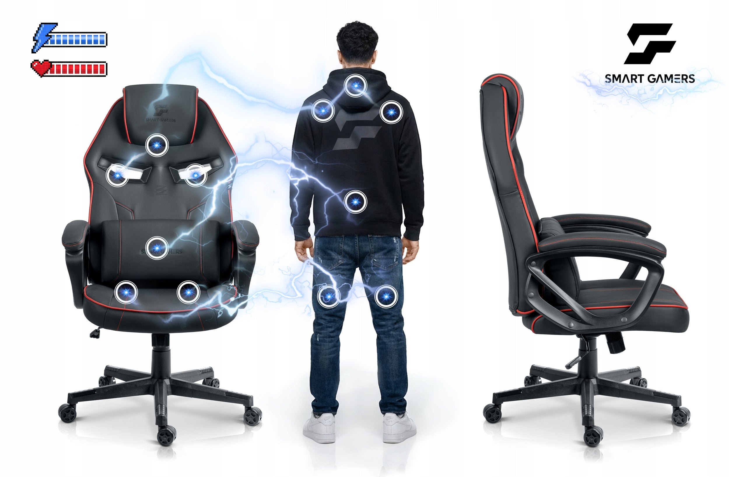 GAMING CHAIR SWIVEL OFFICE GAMING CHAIR OFFICE SOFOTEL FURON Furniture height 123 cm