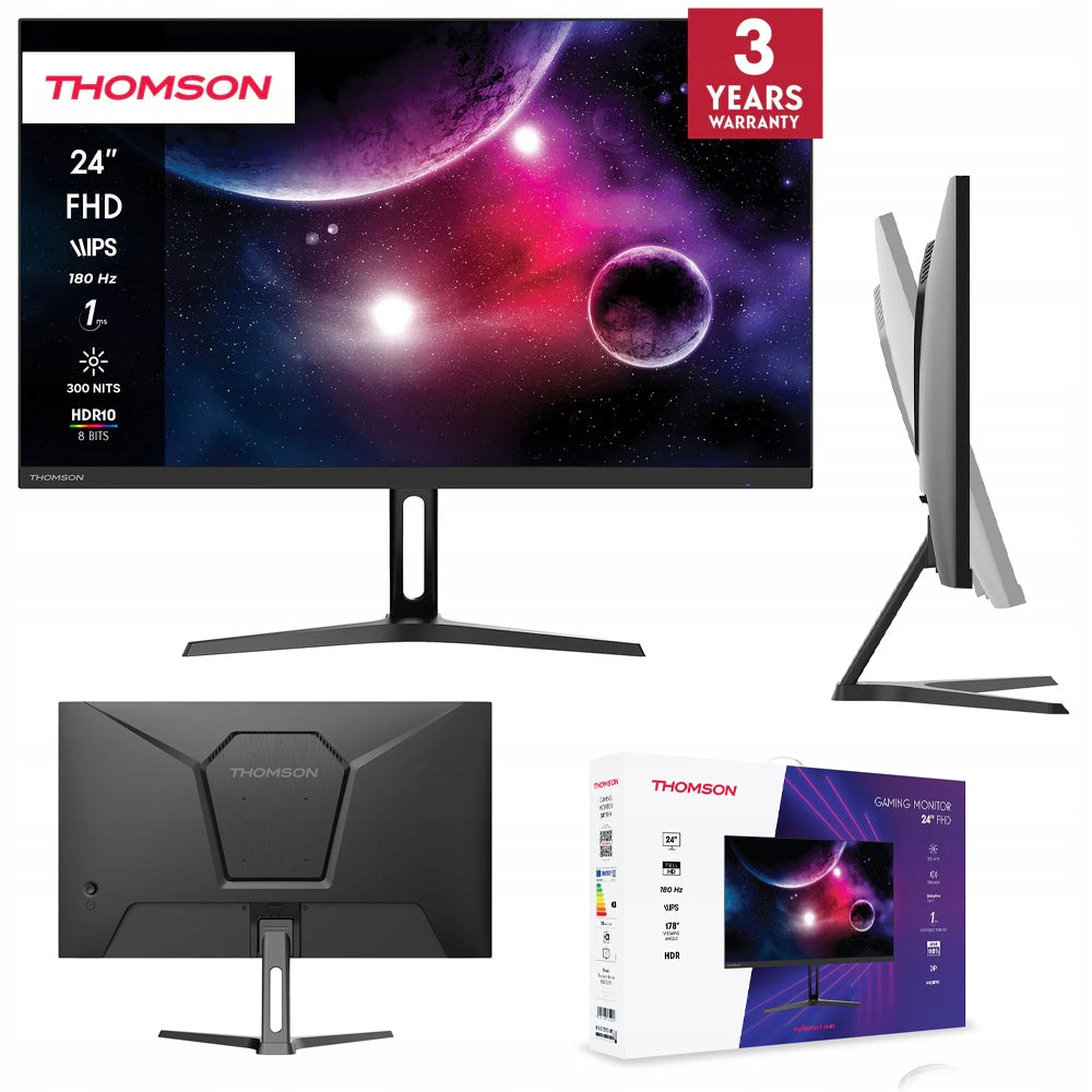 GAMING COMPUTER MONITOR FULL HD 24" IPS 180Hz WITH SPEAKERS