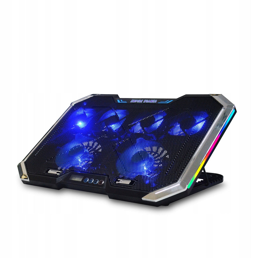 GAMING COOLING Pad Q8 LED RGB for Laptop Stand 6 FANS Packaging status original