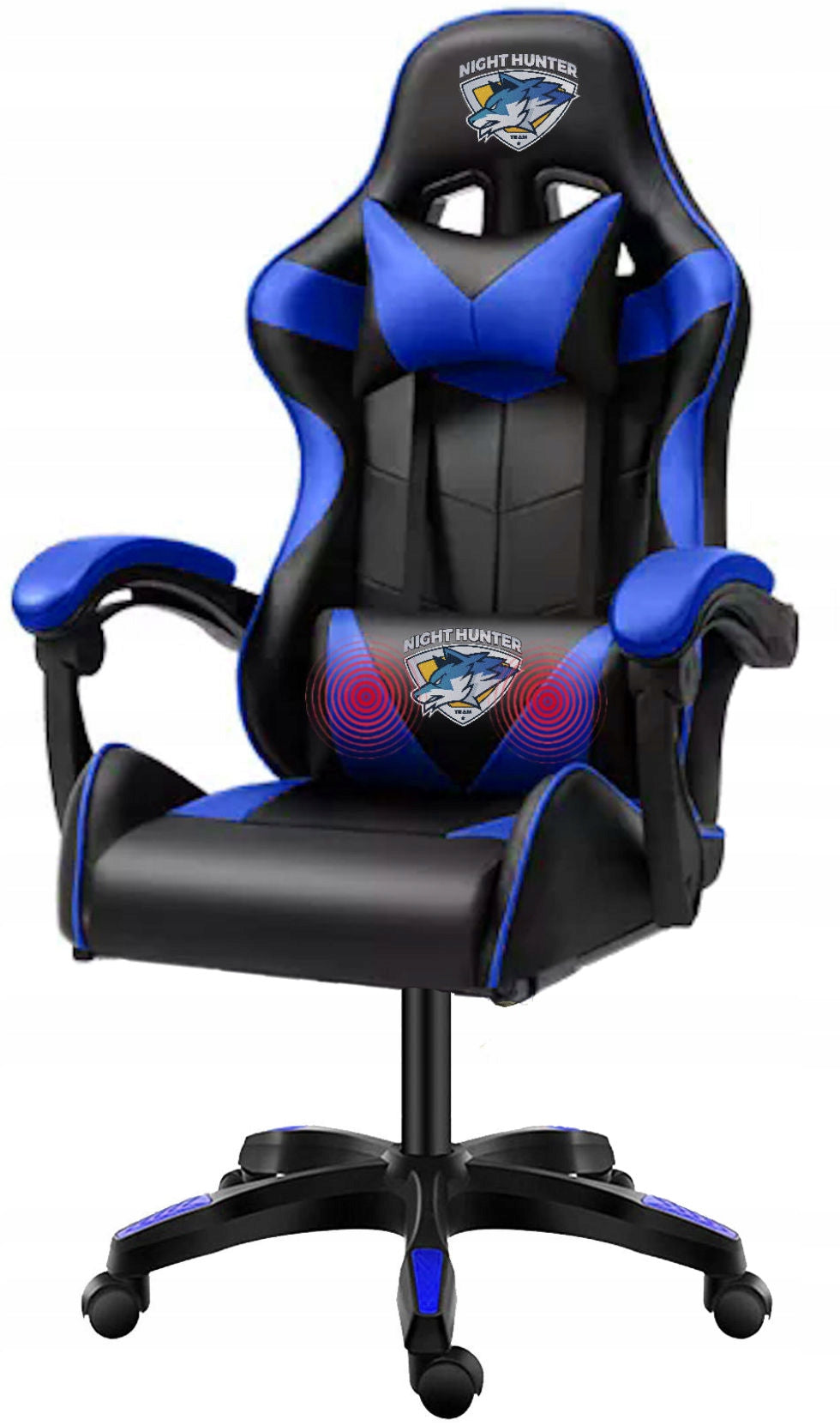 GAMING Chair with Back Massage Computer Gaming Chair SWIVEL! Model Hydra