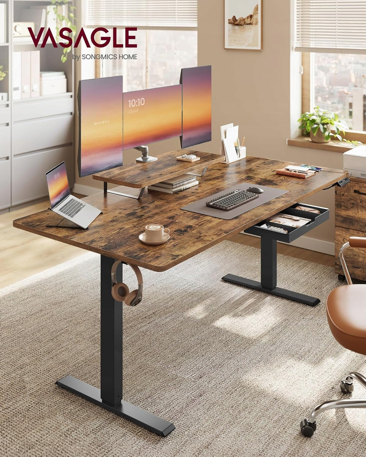GAMING DESK ELECTRICALLY ADJUSTABLE ERGONOMIC STRAIGHT 160x80x72-120 Manufacturer code BIURKO Z ELEKTRYCZNĄ REGULACJĄ WYSOKOŚCI