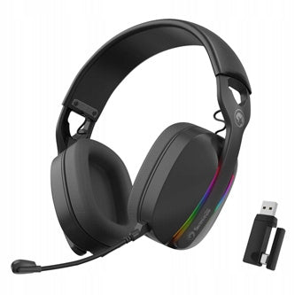 GAMING HEADPHONES MARVO PULZ 70W RGB BLUETOOTH 5.3 AND 2.4G + MICROFOON Packaging status original