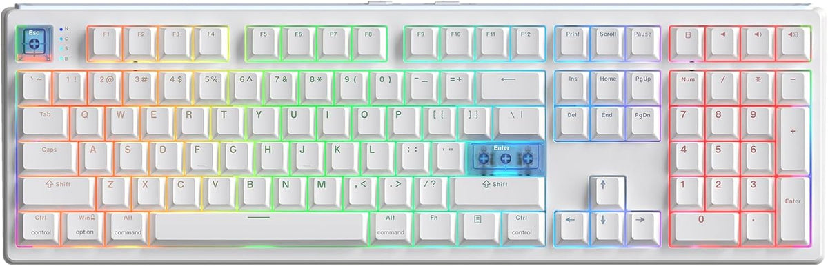 GAMING KEYBOARD 108 KEYS WIRELESS 8K HALLA RGB