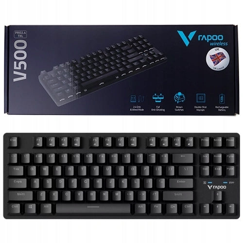 GAMING KEYBOARD RAPOO V500 PRO 2.4 TKL WIRELESS/WIRED