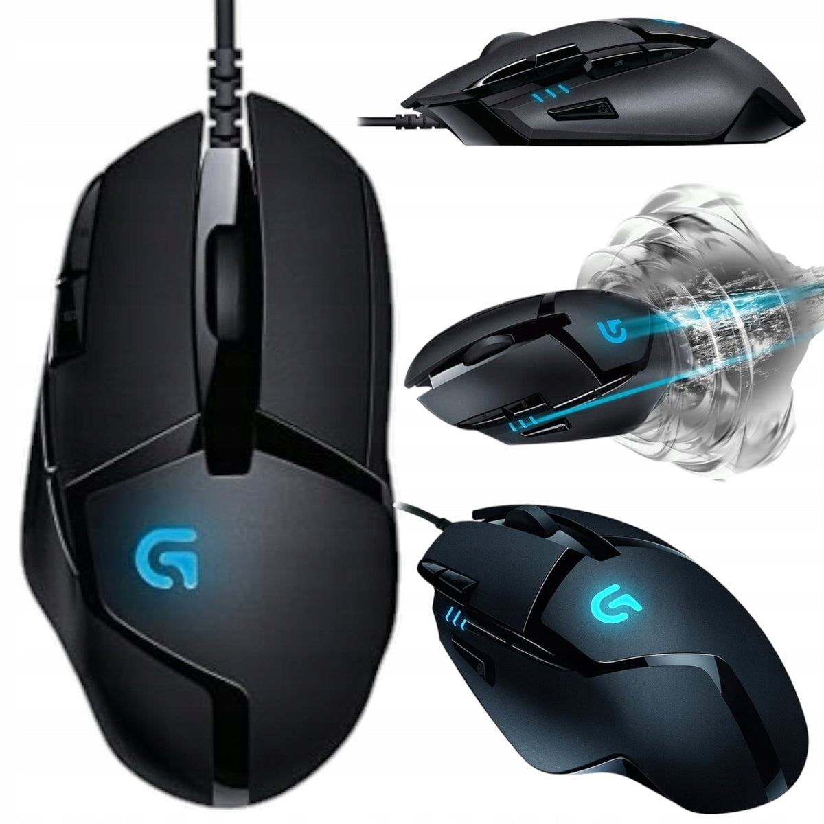 GAMING MOUSE LOGITECH g402 HYPERION FURY USB 4000DPI BLACK OPTICAL