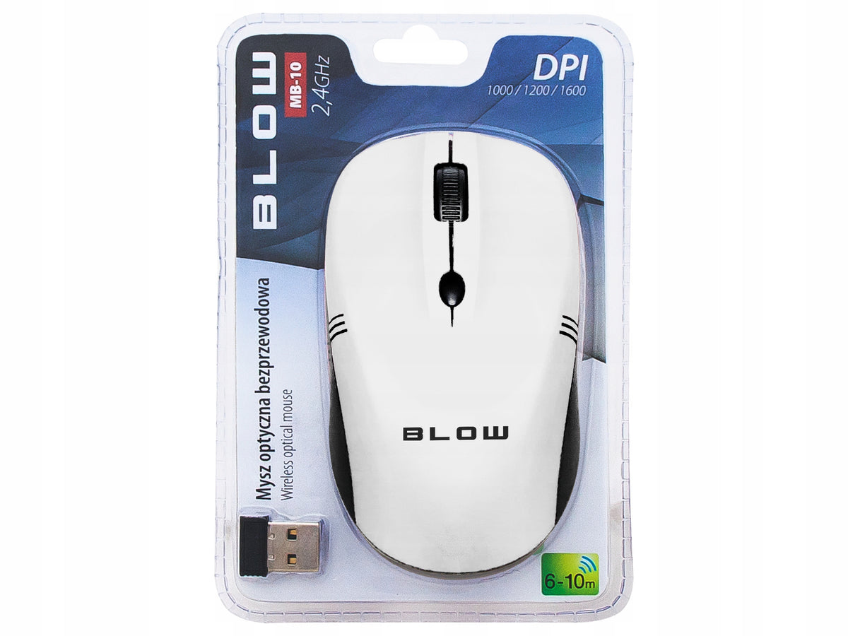 GAMING MOUSE OPTICAL MOUSE WIRELESS USB WHITE 2,4GHz LAPTOP QUIET Packaging status original