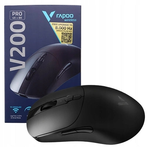 GAMING MOUSE RAPOO V200 PRO 2.4GHz 26000 DPI WIRELESS MOUSE