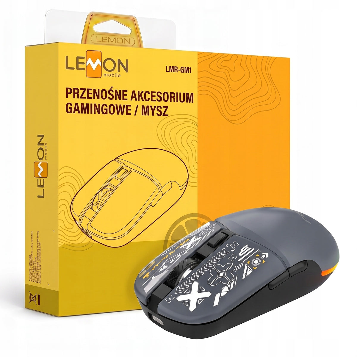 GAMING MOUSE WIRELESS COMPUTER LED ELEGANT GRAY COLOR