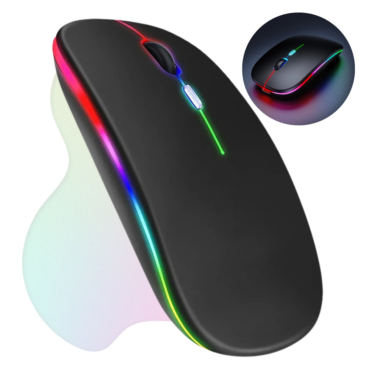 GAMING MOUSE WIRELESS MOUSE RGB LED BACKLIT BLUETOOTH