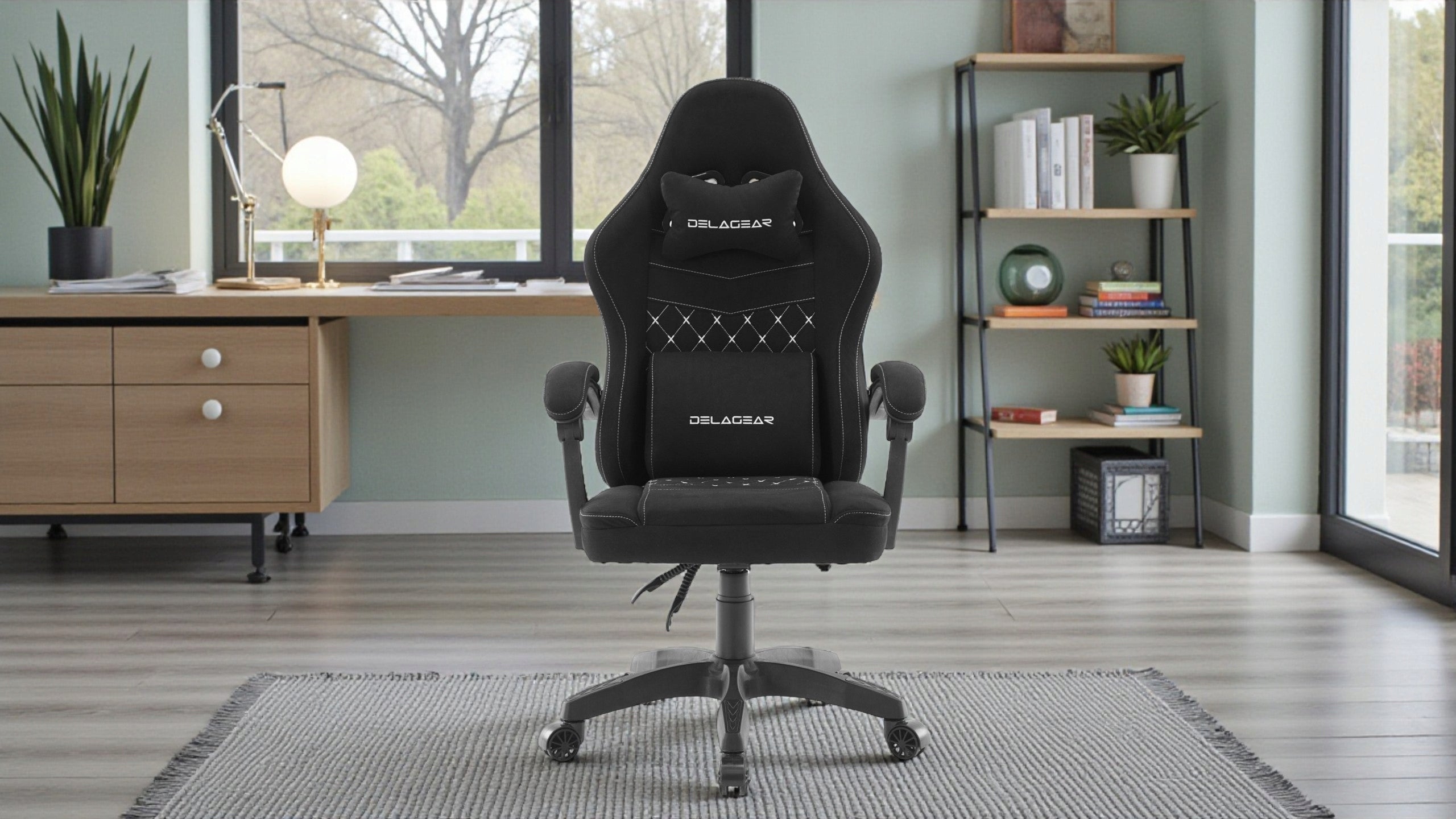GAMING OFFICE CHAIR DELAGEAR G 300 BLACK ROTATING MATERIAL Packaging status original