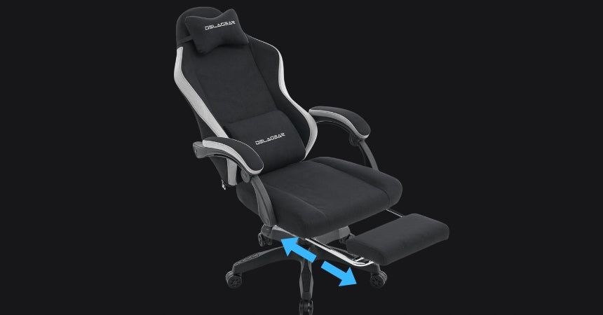 GAMING OFFICE CHAIR DELAGEAR G 325 BLACK ROTATING MATERIAL Furniture depth 60 cm
