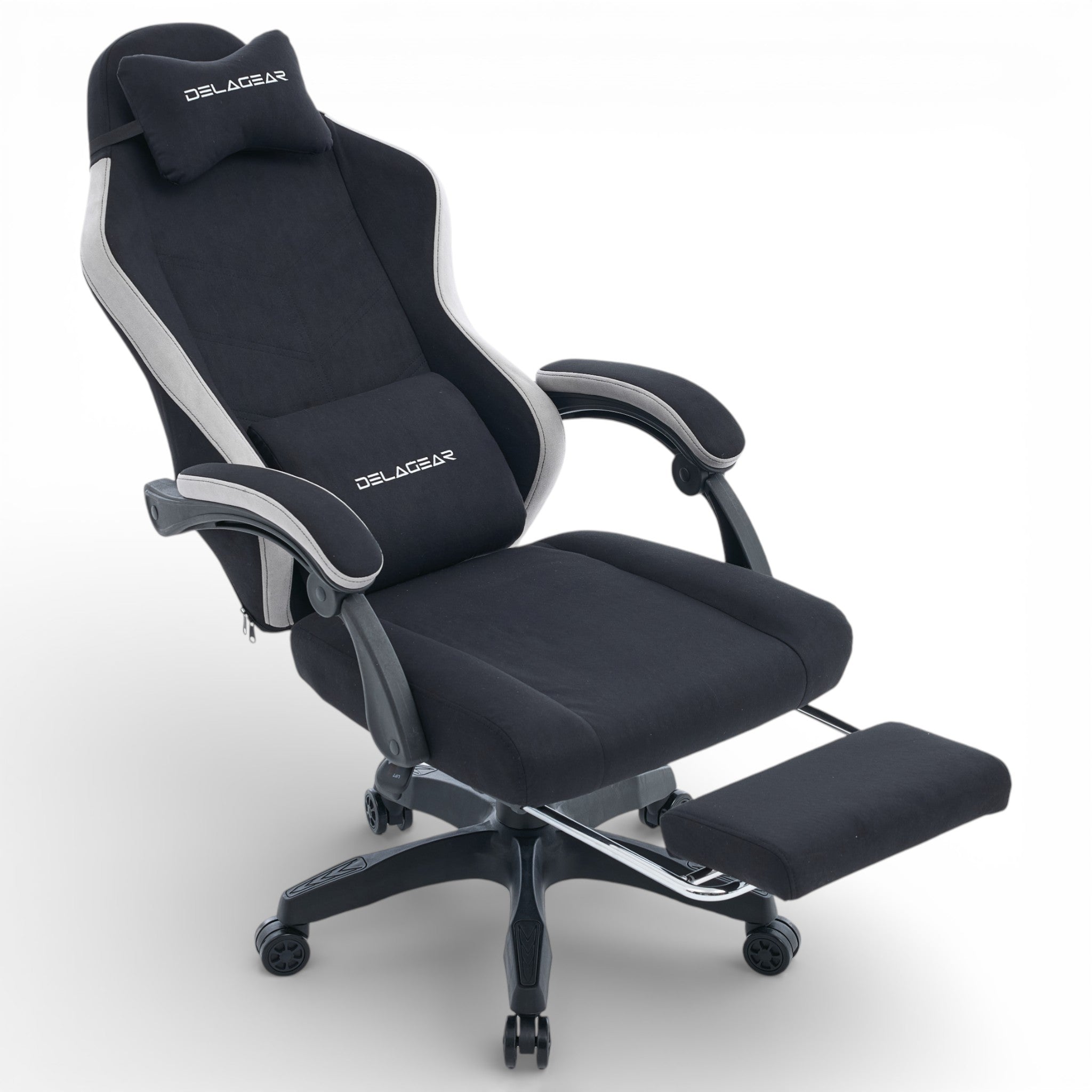 GAMING OFFICE CHAIR DELAGEAR G 325 BLACK ROTATING MATERIAL Furniture height 130 cm