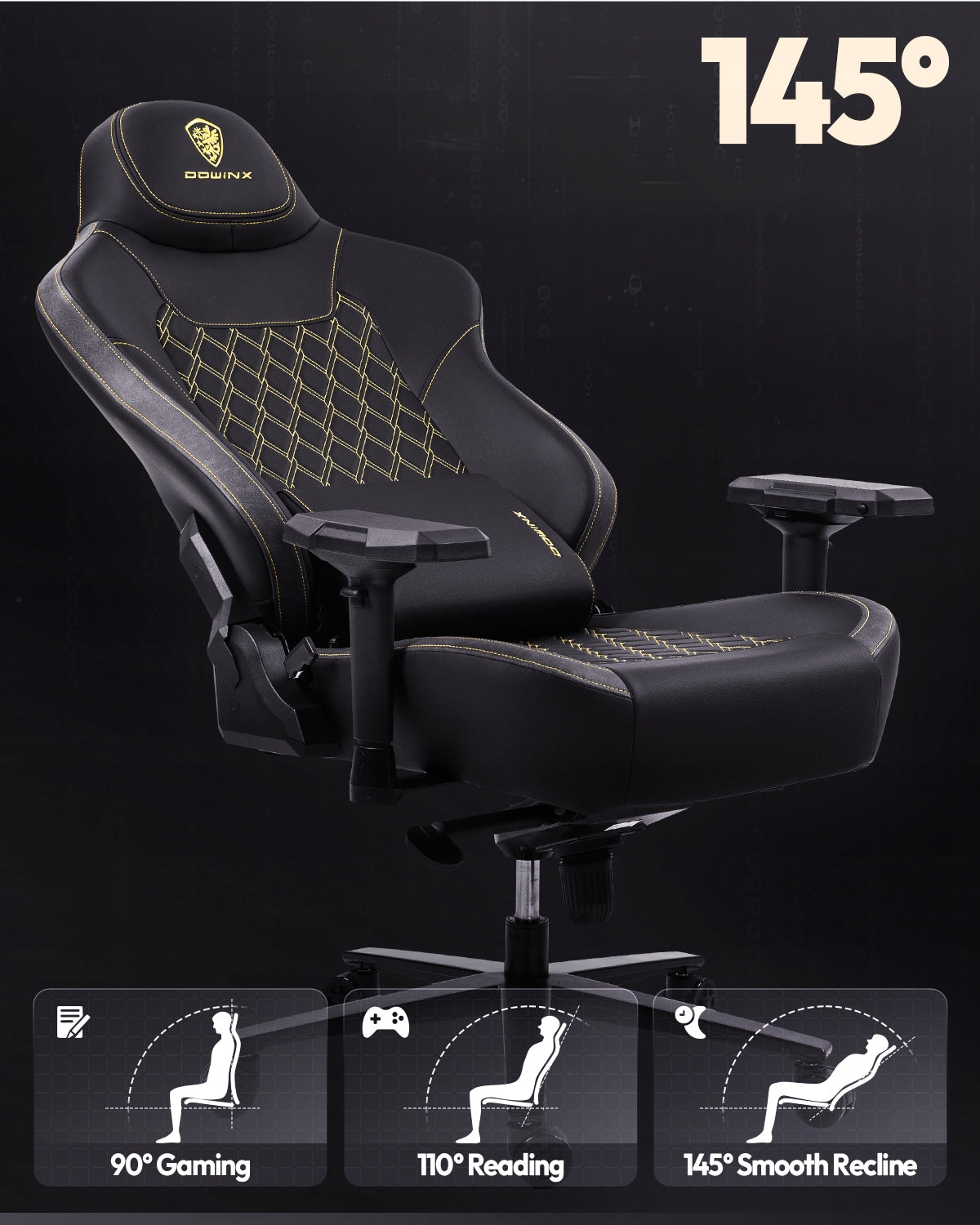 GAMING/OFFICE CHAIR DOWINX SWIVEL 200KG 4D ERGONOMIC ARMRESTS Manufacturer code hxya10275011