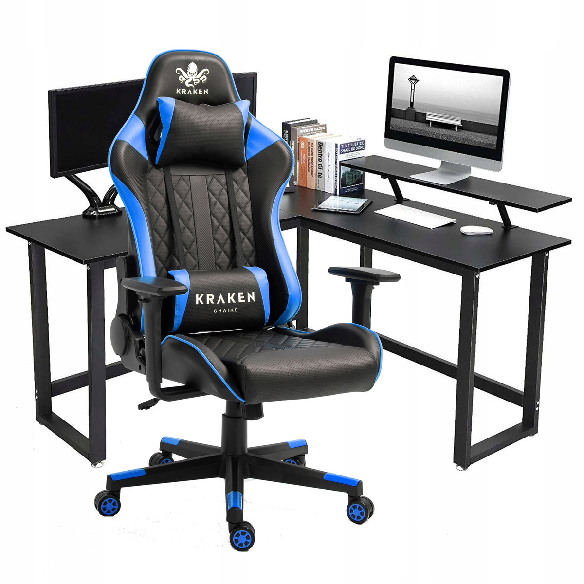 GAMING OFFICE CHAIR PLAYER CHAIR + PAD Brand KRAKEN