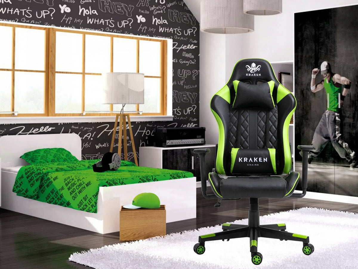 GAMING OFFICE CHAIR PLAYER CHAIR + freebie Brand KRAKEN