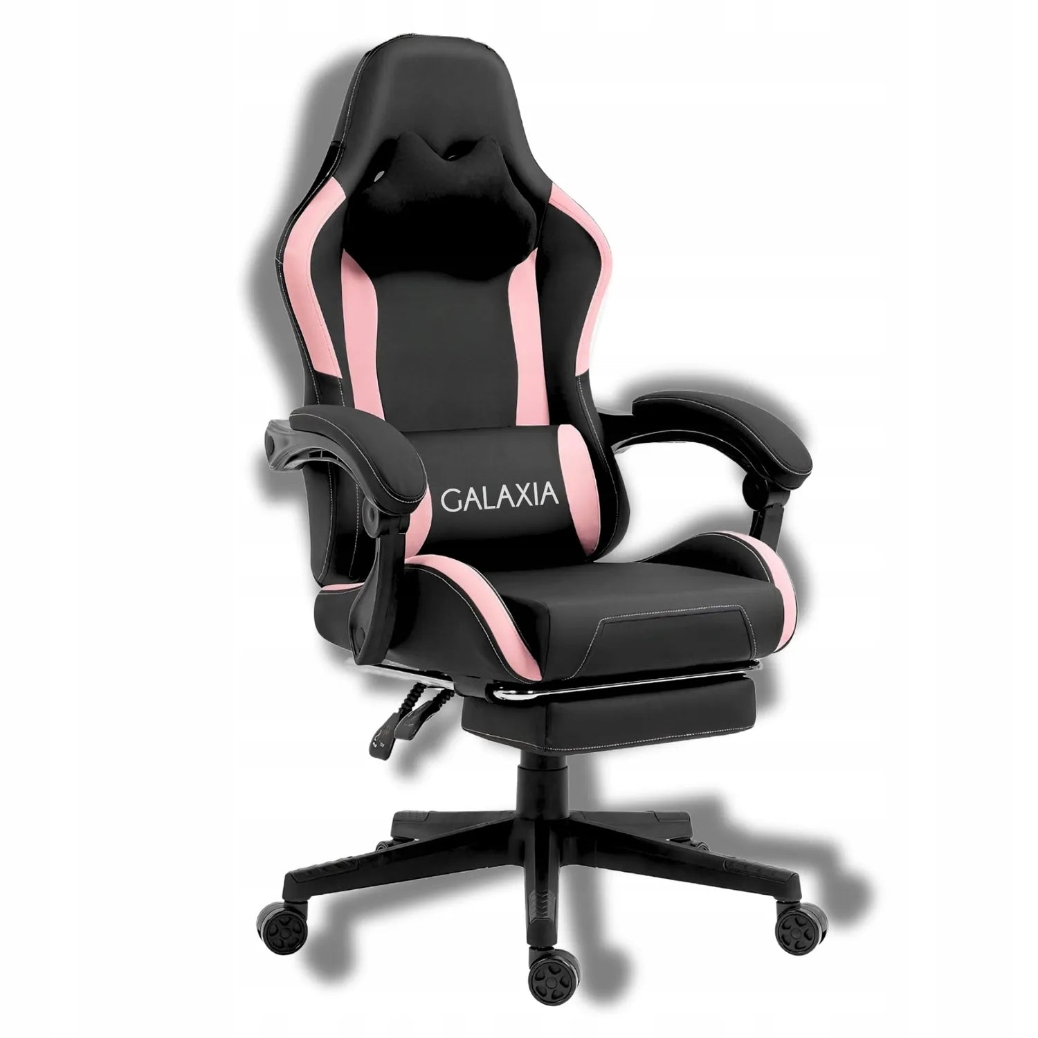 GAMING OFFICE CHAIR Swivel Gaming Chair With Footrest Pink