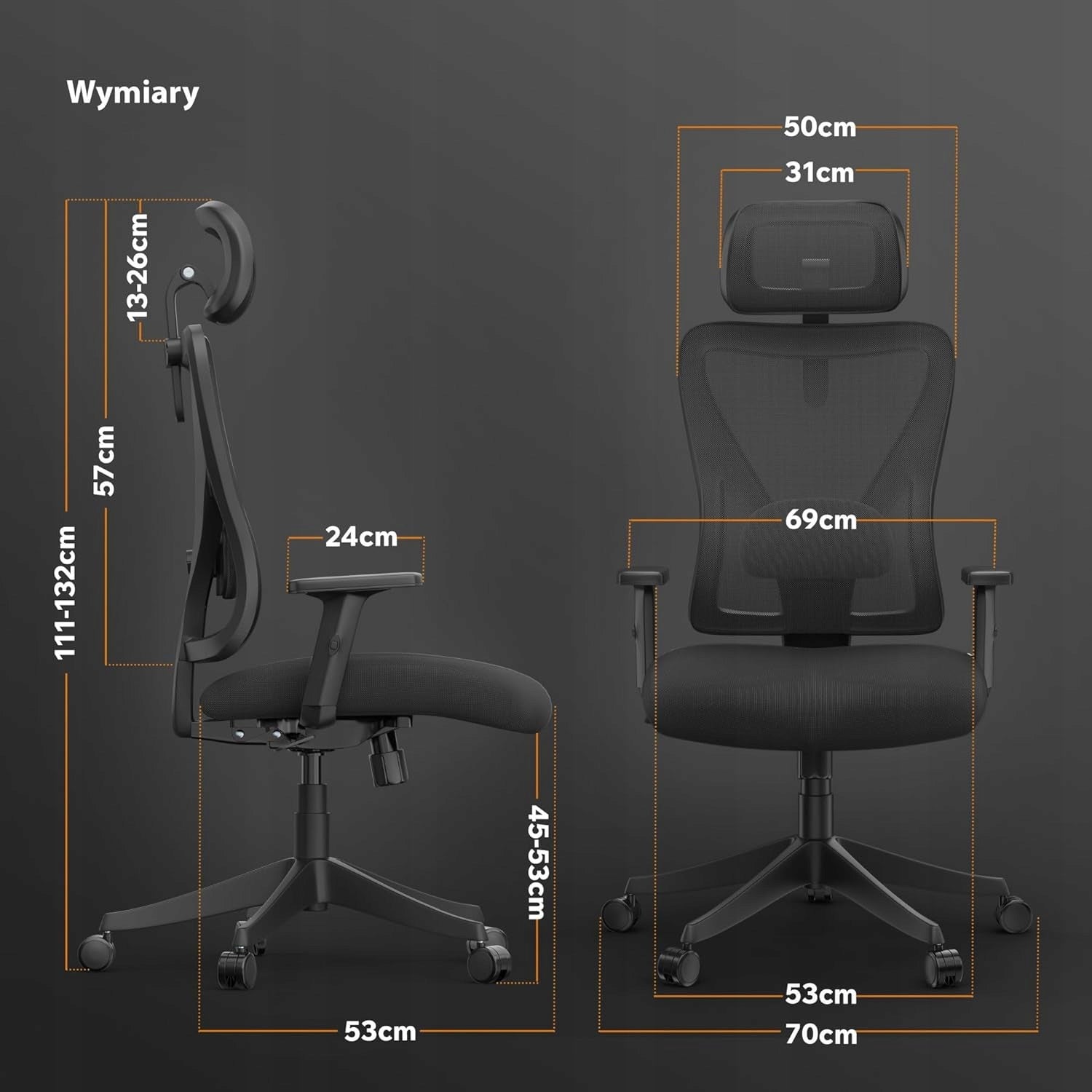 GAMING OFFICE CHAIR WITH LUMBAR SUPPORT ERGONOMIC HEADREST BLACK EAN (GTIN) 0099847541319