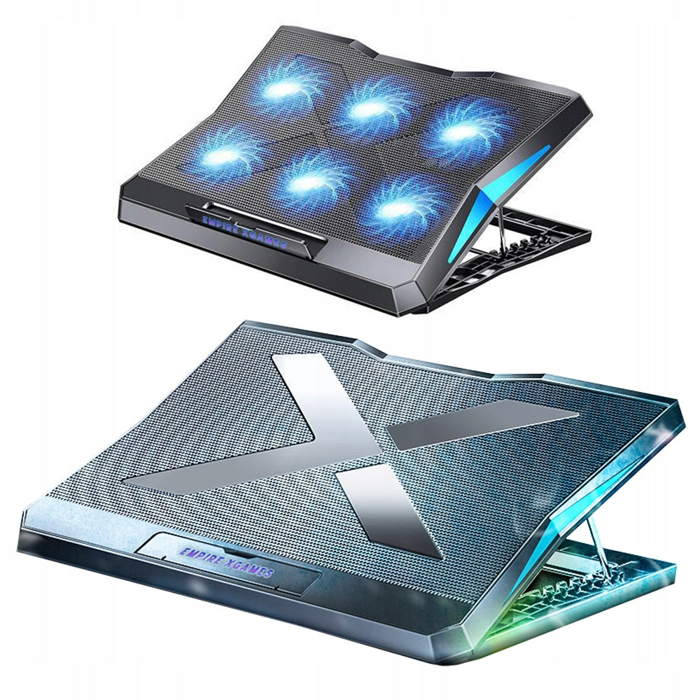 GAMING Q3 RGB LED COOLING Pad for Laptop Stand 6 FANS Packaging status original