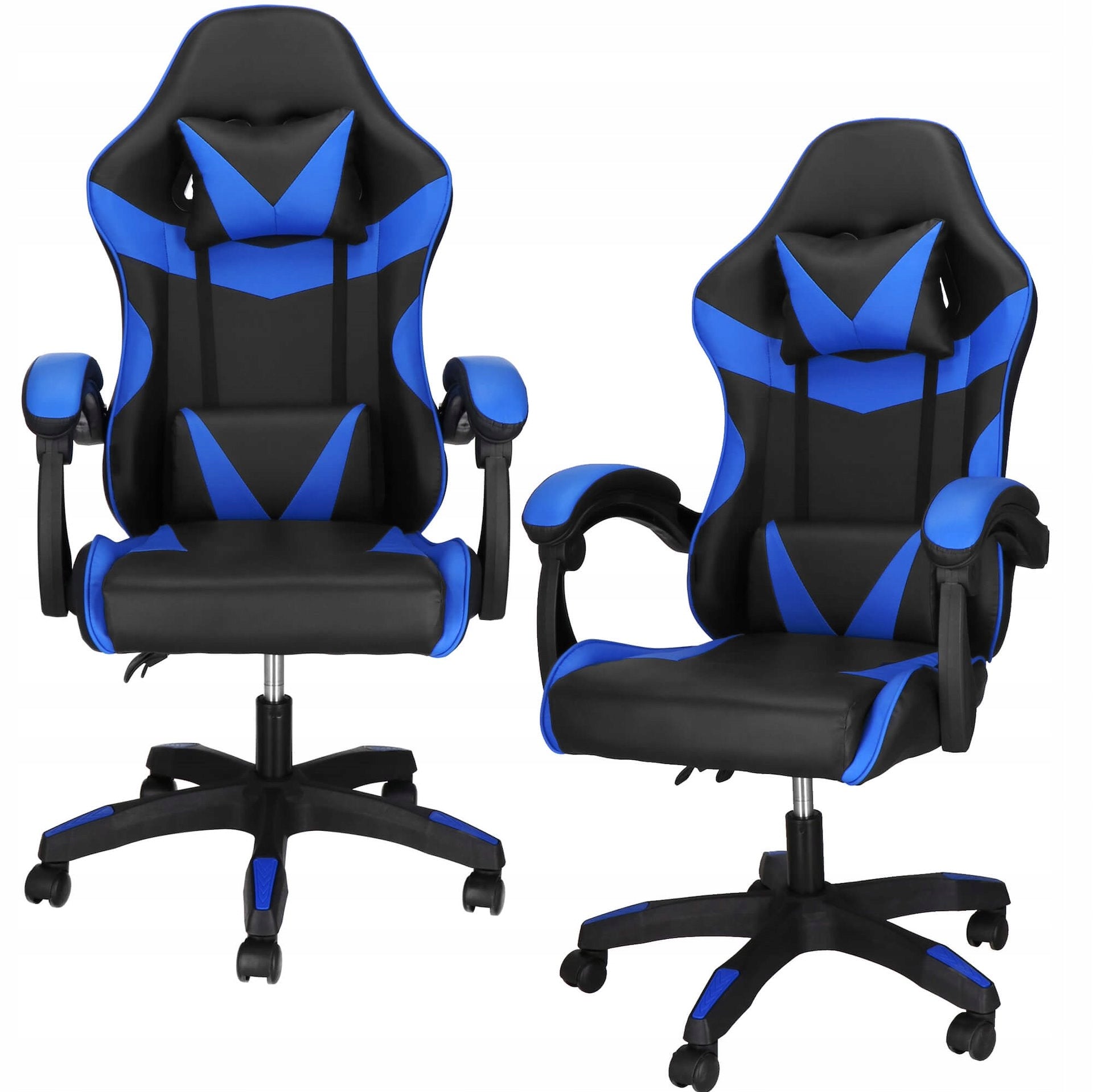 GAMING SWIVEL OFFICE CHAIR ADJUSTABLE ERGONOMIC FAUX LEATHER CUSHION Packaging status original