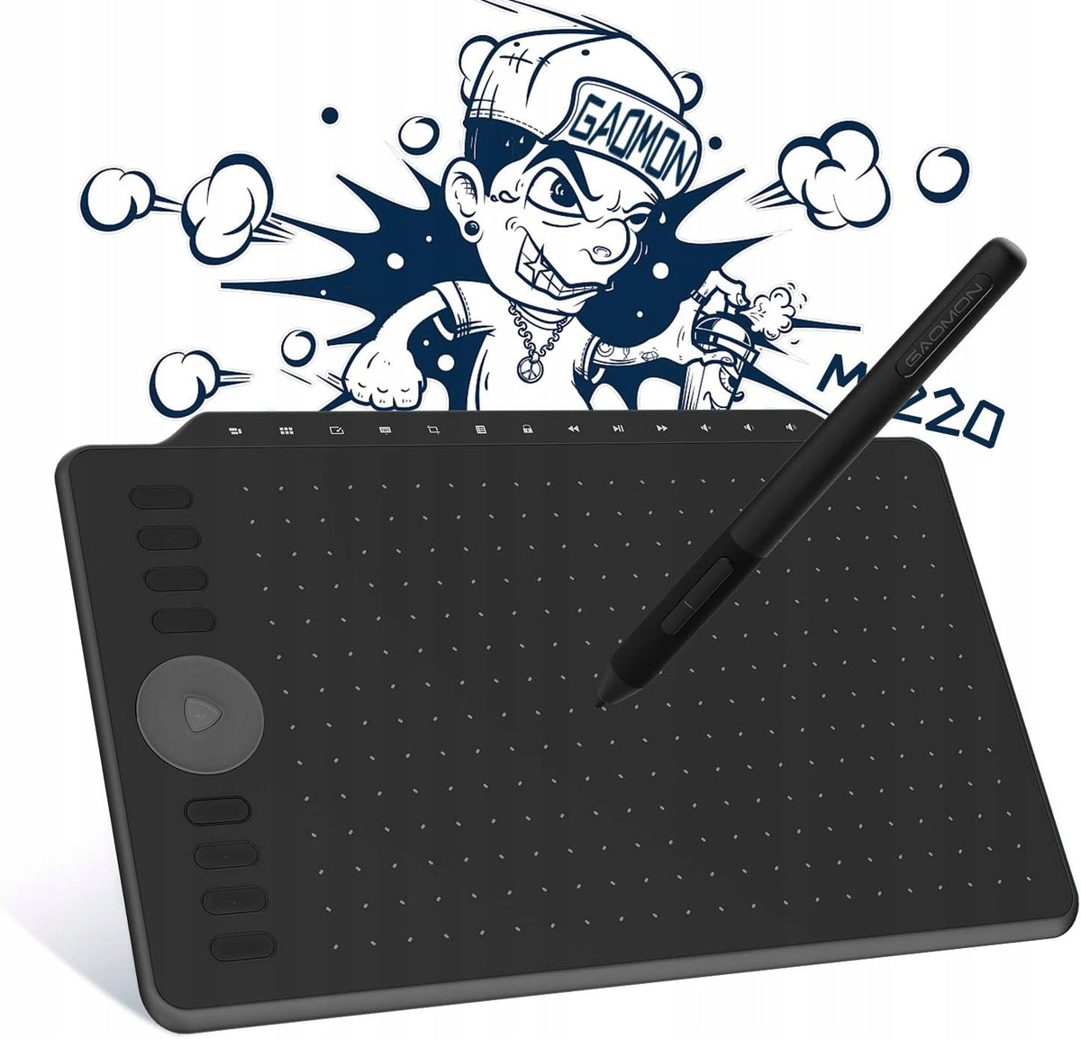 GAOMON M1220 graphics tablet 8192 pressure slope 60 black