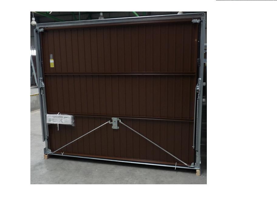 GARAGE DOOR TILTING TRAPEZOIDAL SHEET T10 TO SIZE GARAGE DOOR BRONZE Color brown
