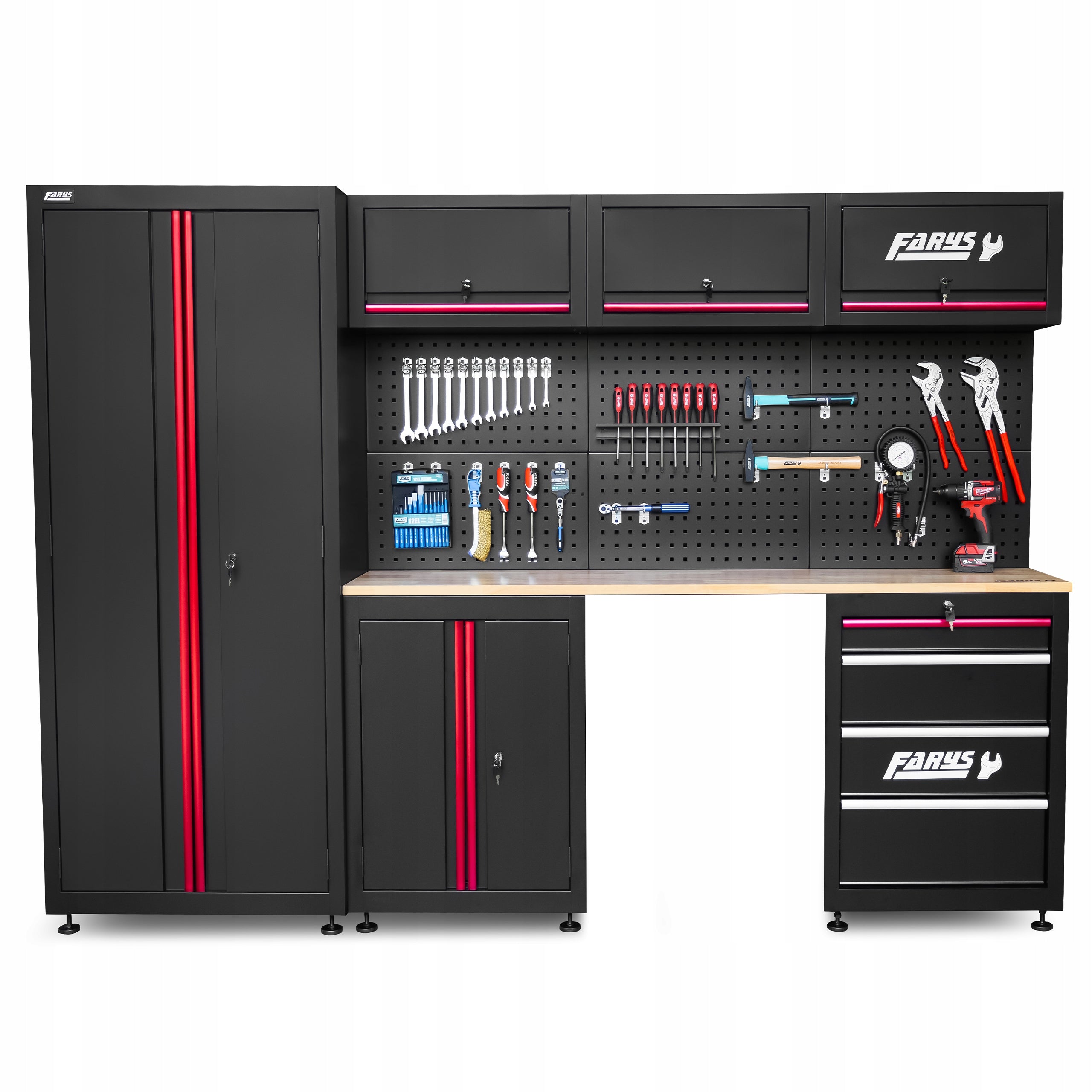 GARAGE FURNITURE WORKSHOP RACK CABINET FOR GARAGE WORKSHOP BASEMENT 13 EL. Brand Farys