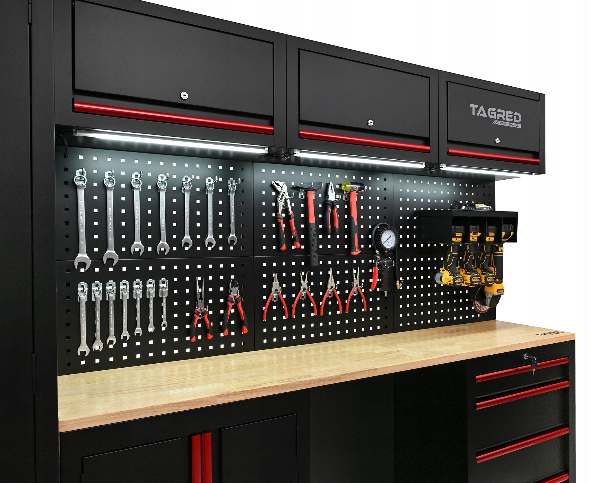 GARAGE FURNITURE WORKSHOP RACK WARDROBE FOR GARAGE WORKSHOP 7 LED MODULES Number of drawers 4