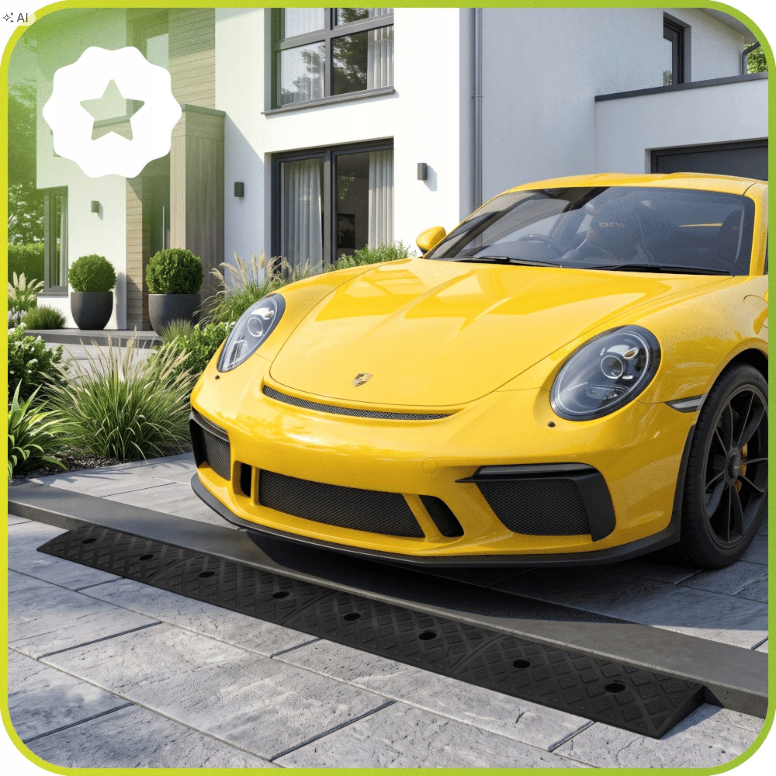 GARAGE INRUN THRESHOLD DOOR DRIVEWAY TO TROLLEY BLACK 50x13x3cm Manufacturer code NAJAZD GARAŻOWY  50x13x3 cm