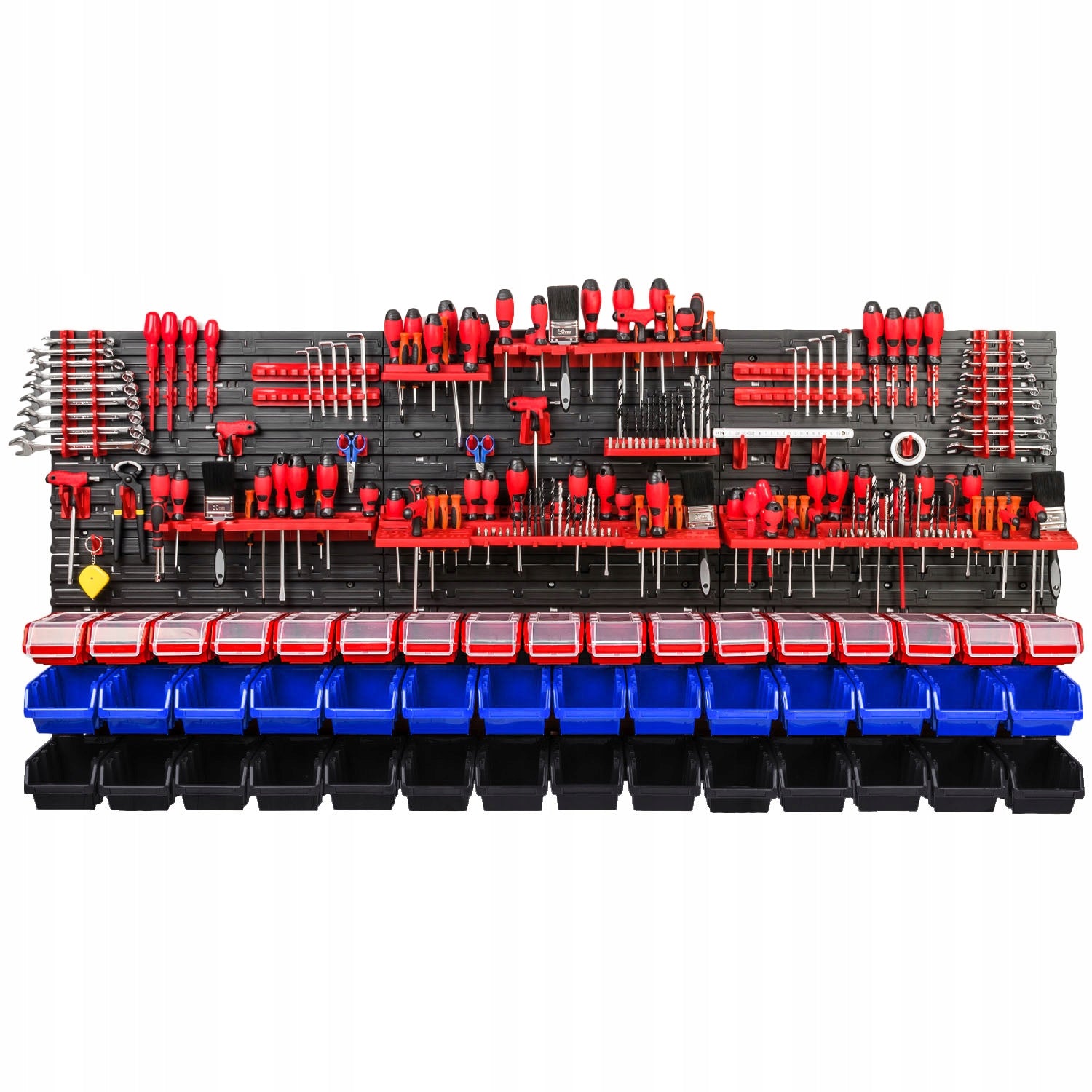 GARAGE TOOL BOARD 173x78cm + 45 CUVETTES + TOOL HOLDERS Manufacturer code PRO-MIX72D
