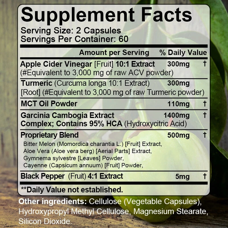 GARCINIA CAMBOGIA – weight control, hunger suppression, fat dissolution Expiration date at least 1 year from the date of purchase