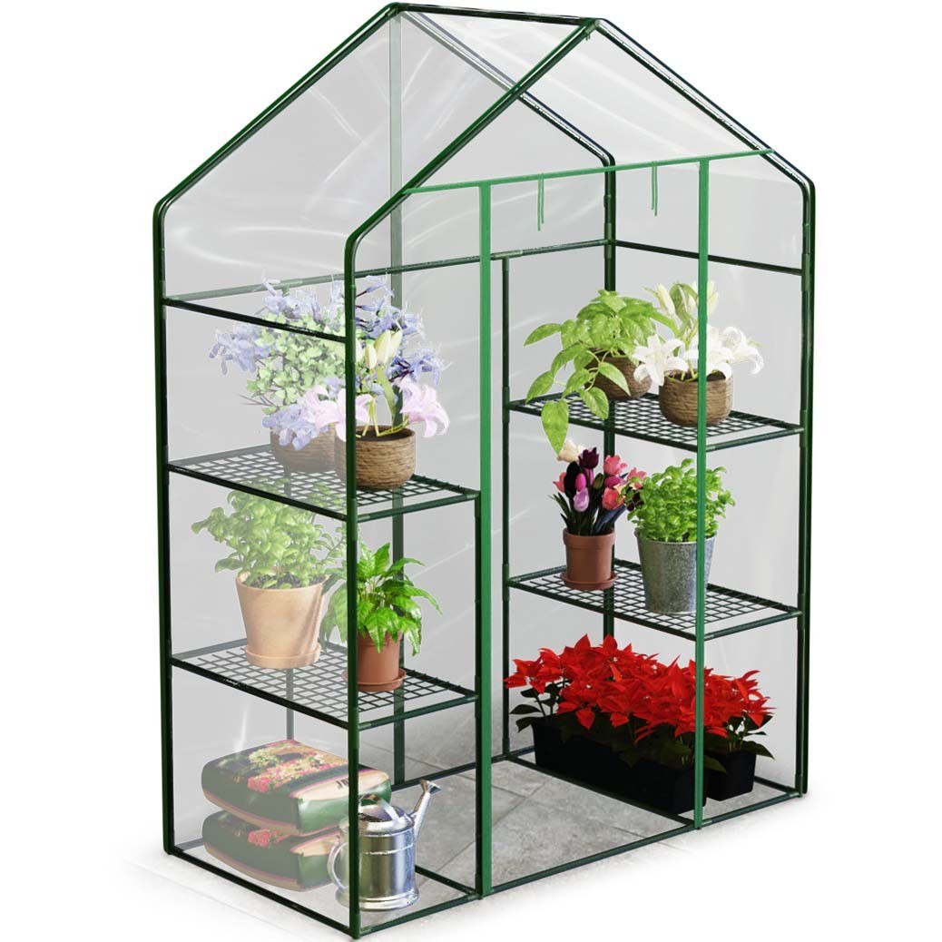 GARDEN BALCONY GREENHOUSE 195X140X70CM VERTICAL BOOKCASES FOIL MINI TUNNEL Product weight with unit packaging 6.45 kg