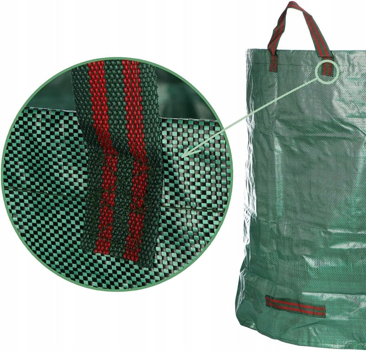 GARDEN BASKET GRASS LEAF BAG WASTE FOLDING STRONG WITH HANDLES 300 L Manufacturer code Worek Ogrodowy Na Liście Trawę Odpady 300 L