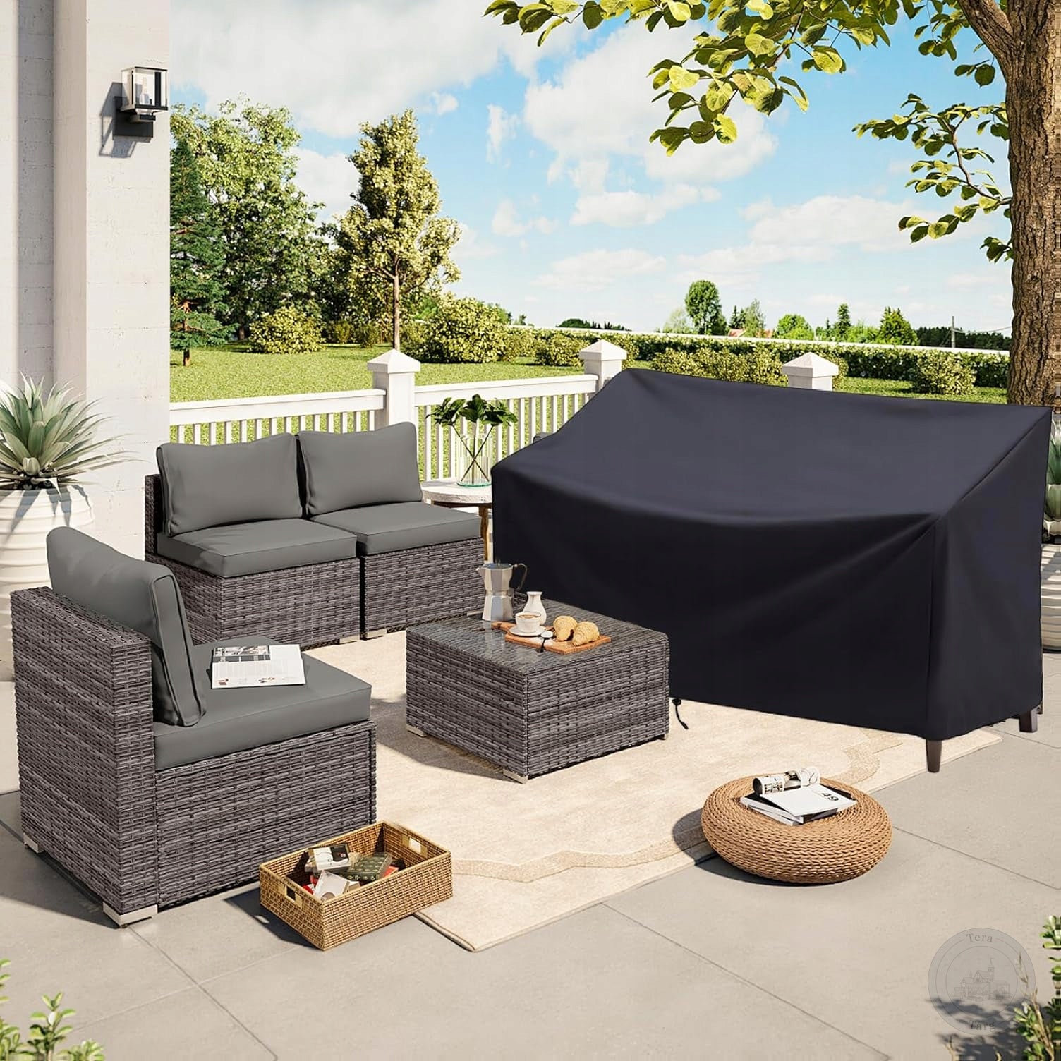 GARDEN BENCH COVER WATERPROOF VENTILATION 190cm YEAR-ROUND PROTECTION Packaging status original