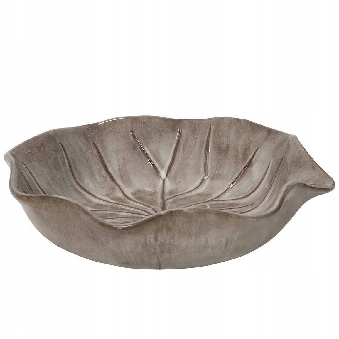 GARDEN BOWL FOR FOUNTAIN DRINKER DECORATIVE CLAY GRAY BOWL CLAY