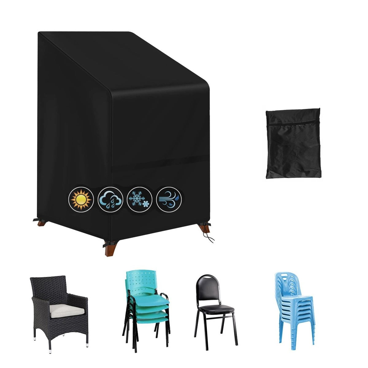 GARDEN CHAIR COVER CHAIR TARPAULIN PROTECTIVE CASE WATERPROOF