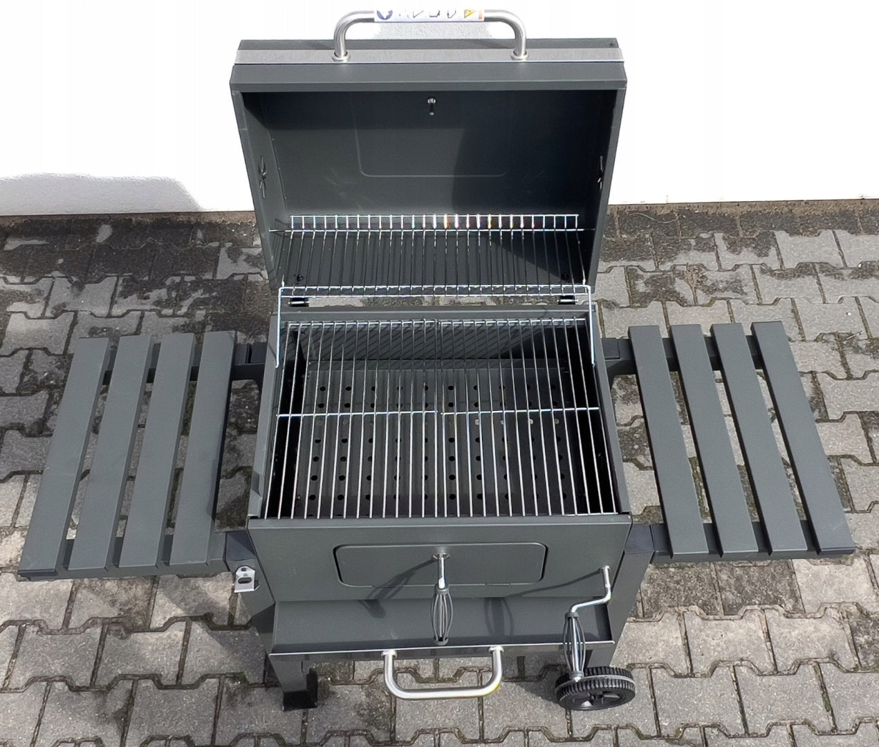 GARDEN CHARCOAL GRILL STARK F60 XXL THICK SHEET CLOSED 56 x 42 Grill height 108 cm