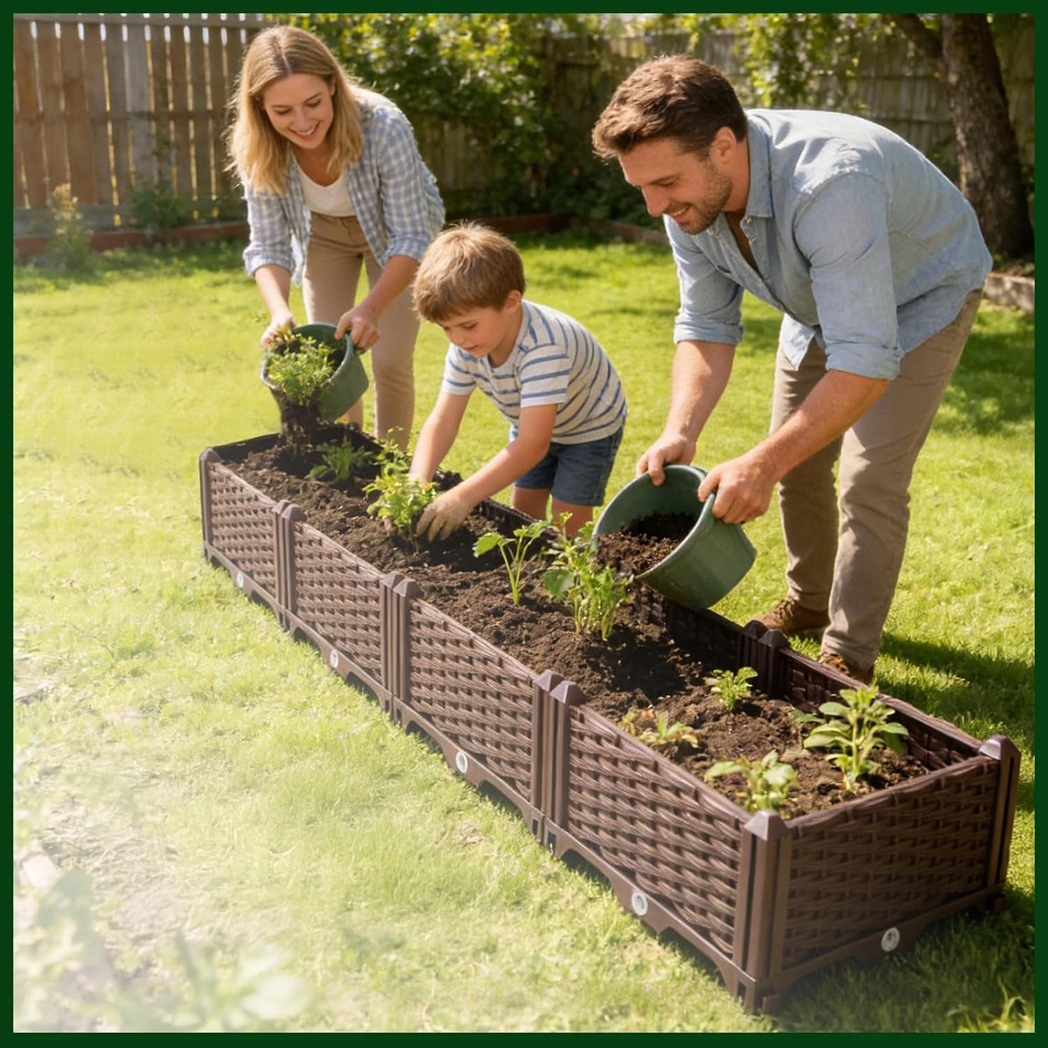 GARDEN CHEST VEGETABLE GARDEN BED HERBARIUM GROWING VEGETABLES FLOWERS DURABLE Maximum length 160 cm