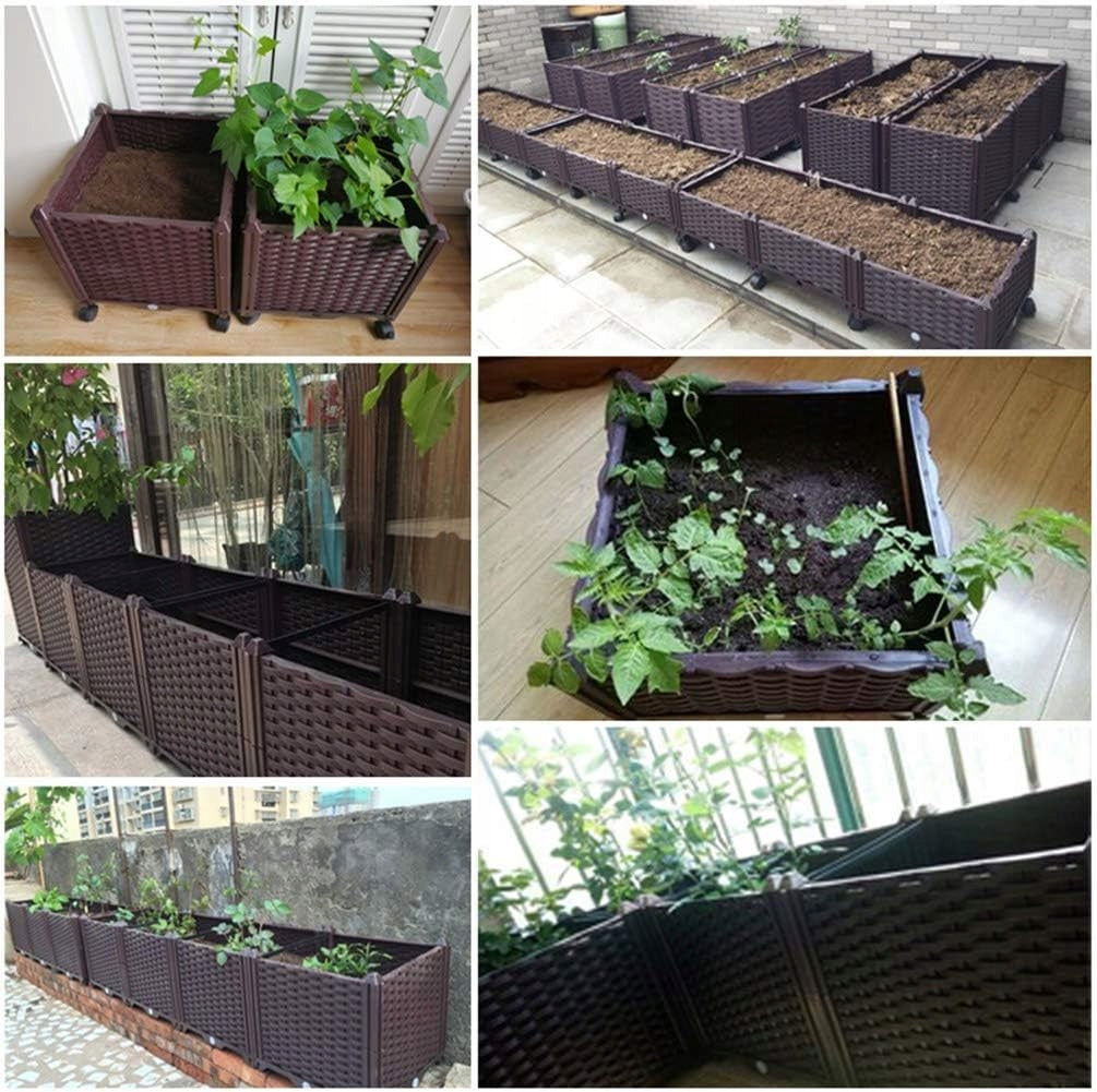 GARDEN CHEST VEGETABLE GARDEN BED HERBARIUM GROWING VEGETABLES FLOWERS DURABLE Maximum width 160 cm