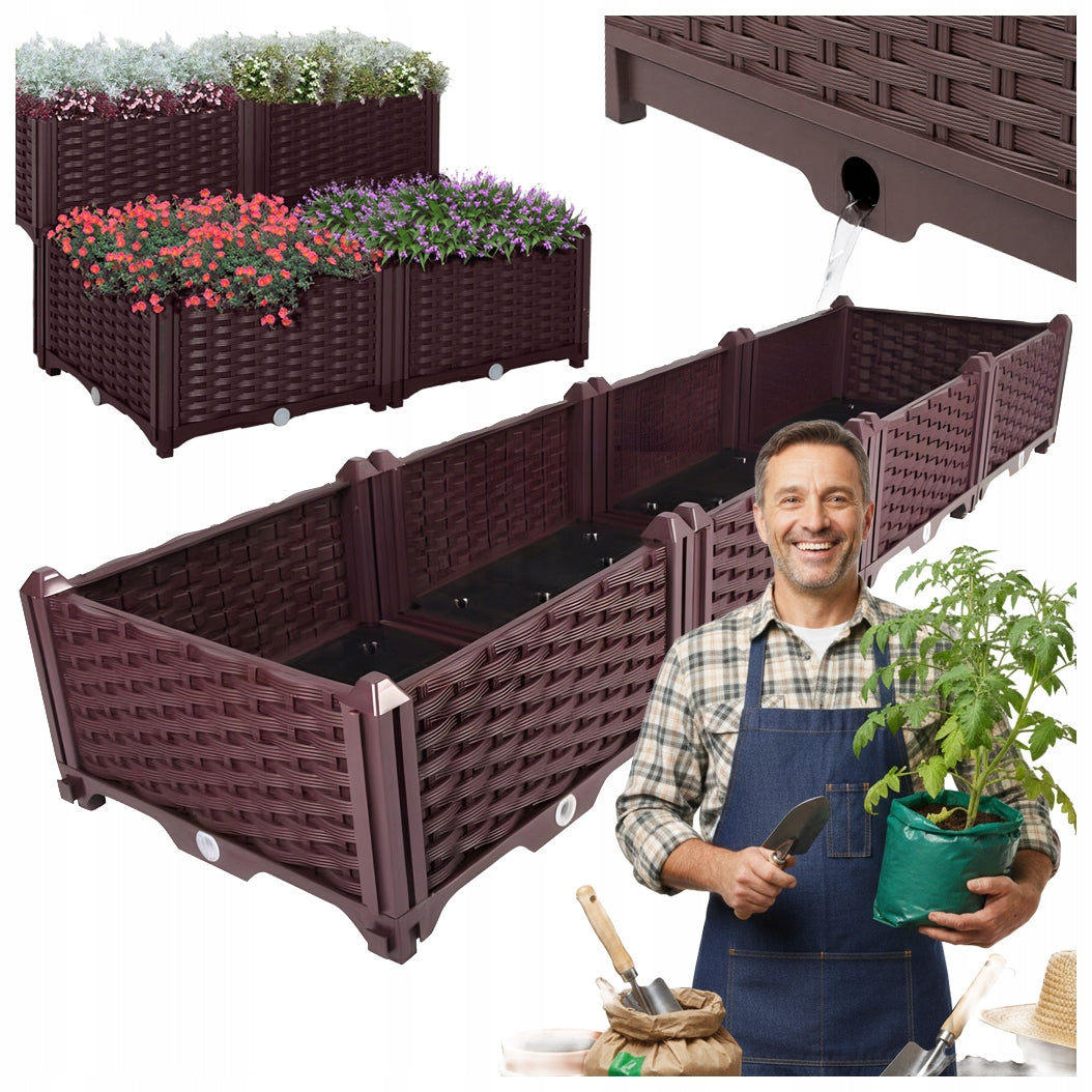 GARDEN CHEST VEGETABLE GARDEN BED HERBARIUM GROWING VEGETABLES FLOWERS DURABLE